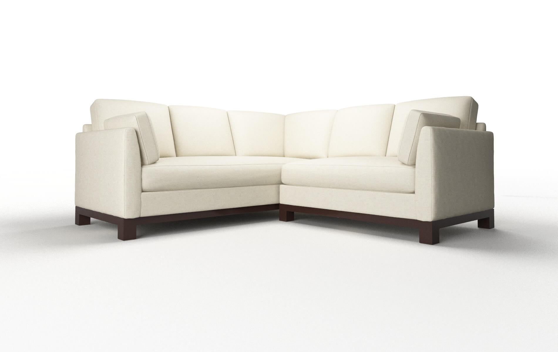 Dover Lana Sand Sectional espresso legs 1