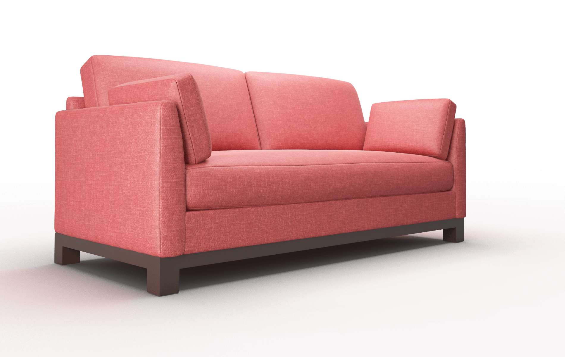 Dover Leslie Poppy Sofa espresso legs 2