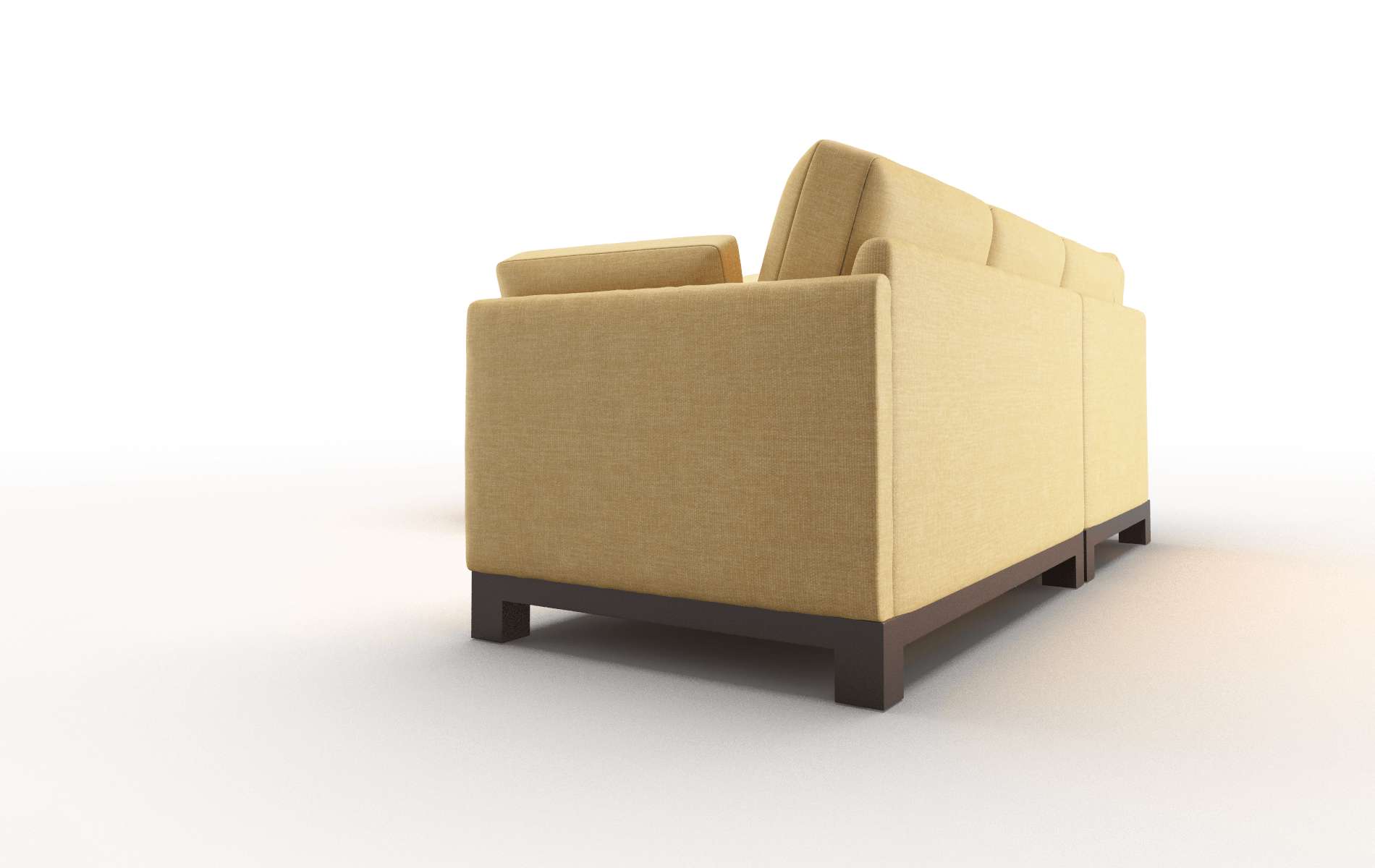 Dover Leslie Saffron Sectional espresso legs 4
