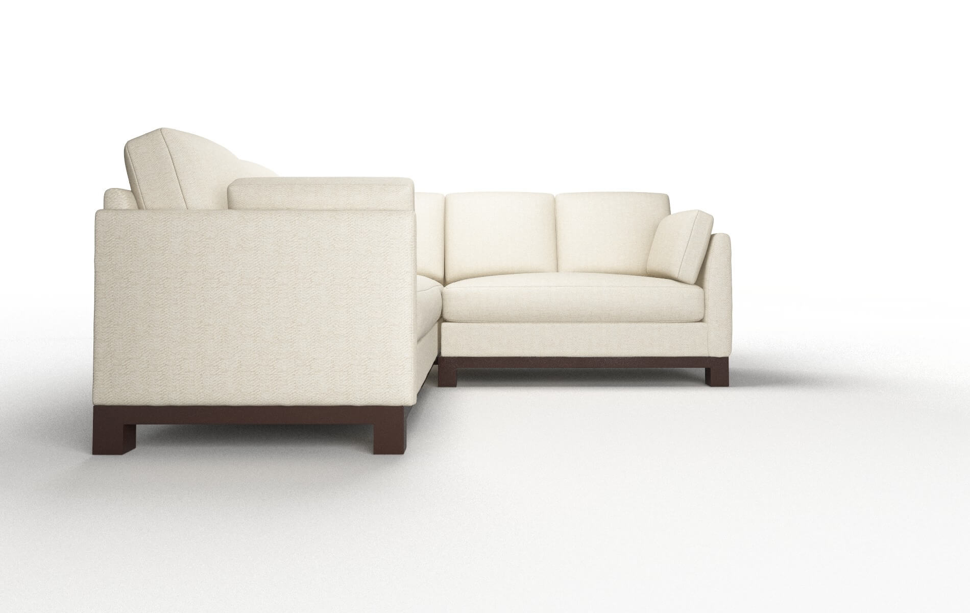 Dover Malibu Sand Sectional espresso legs 2