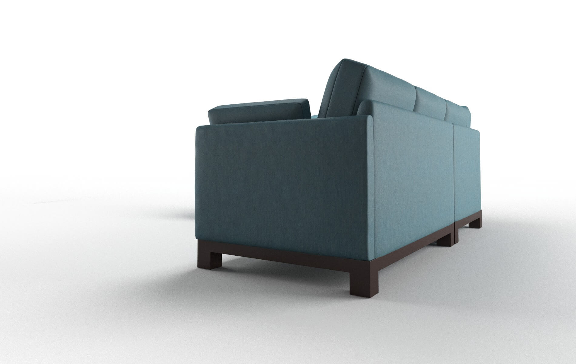 Dover Naples Slate Sectional espresso legs 4