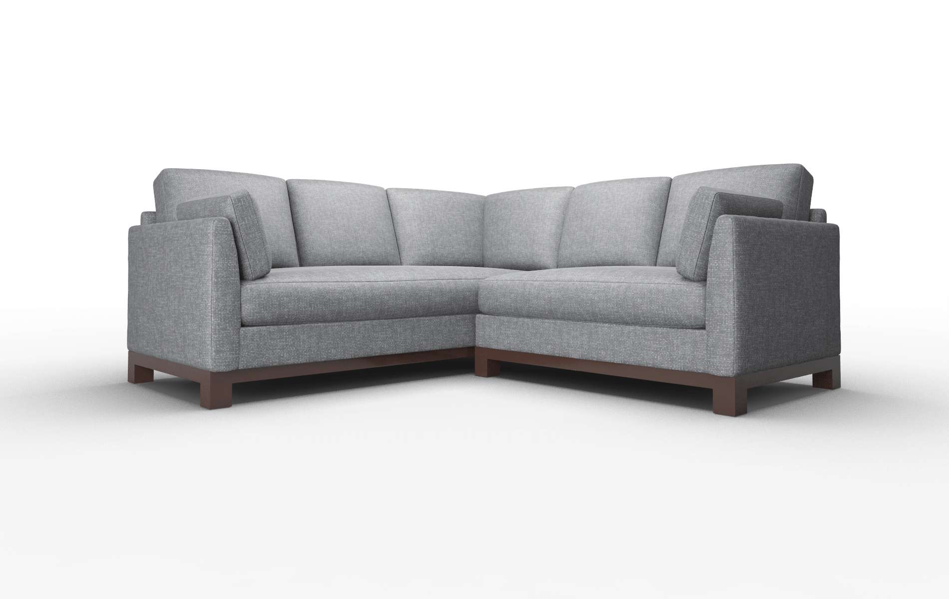 Dover Notion Graphite Sectional espresso legs 1