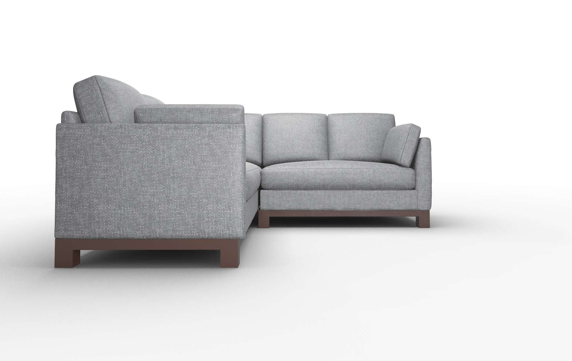 Dover Notion Graphite Sectional espresso legs 2