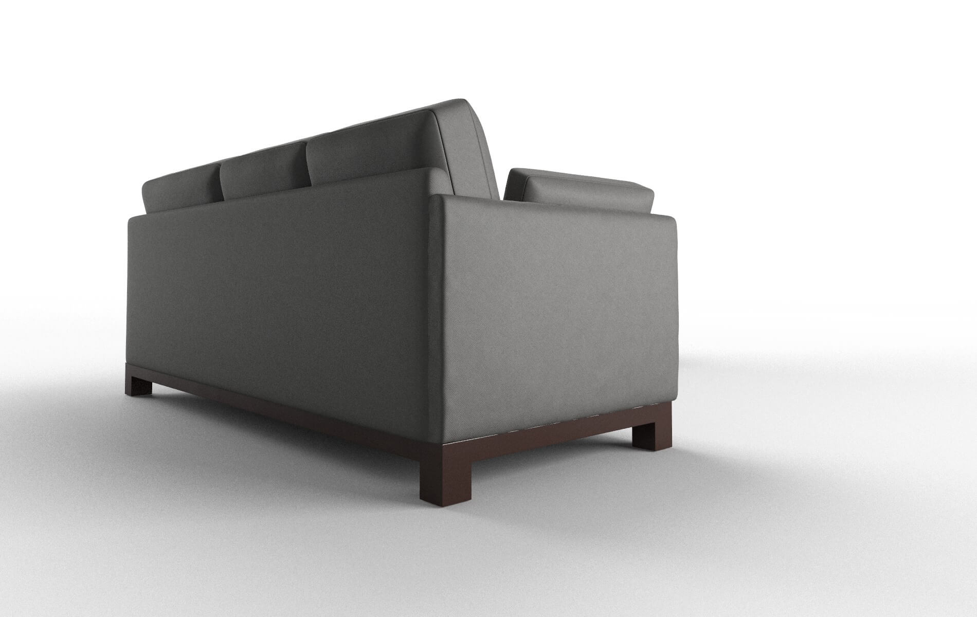 Dover Oakley Charcoal Sectional espresso legs 3