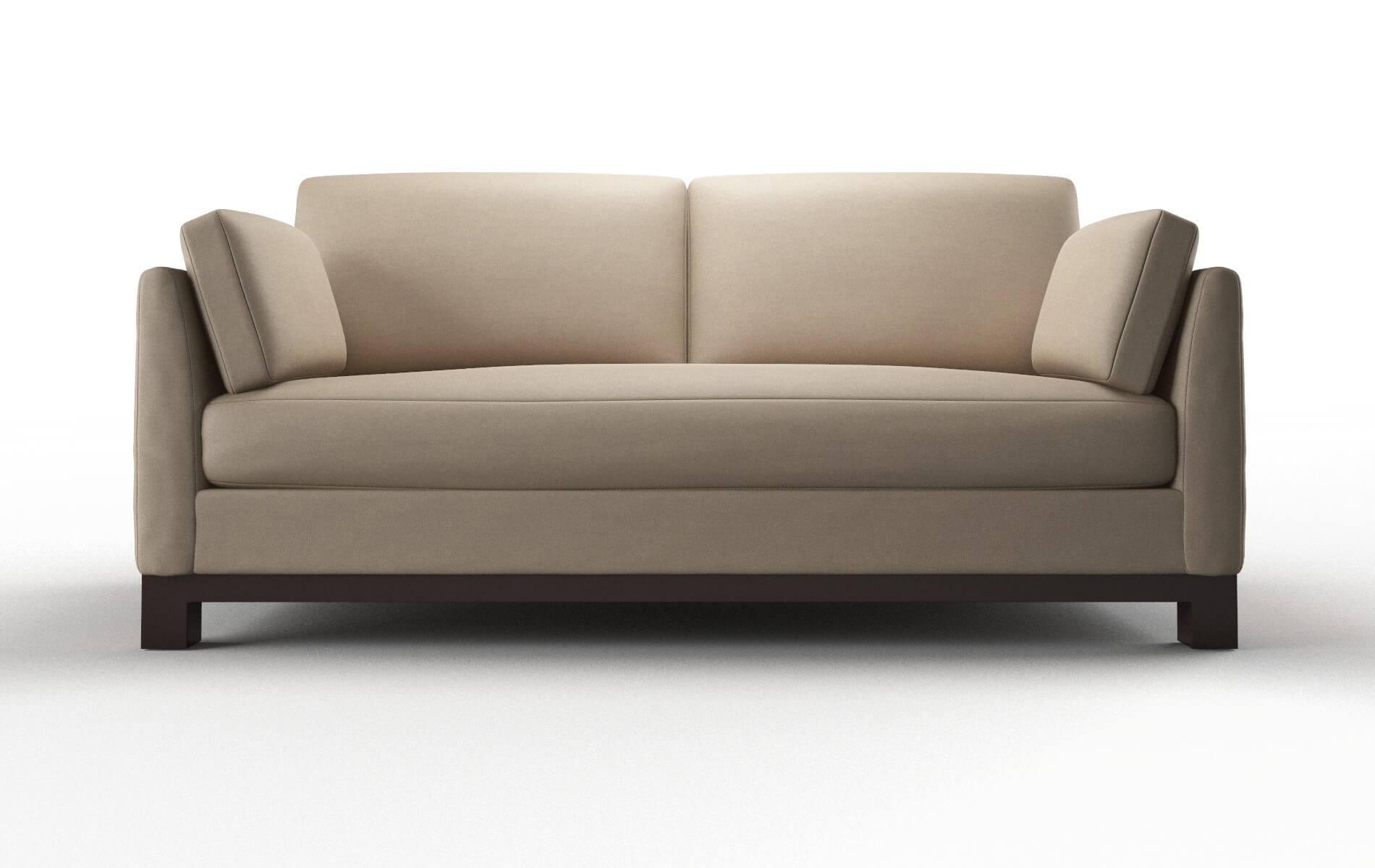 Dover Oakley Taupe Sofa espresso legs 1