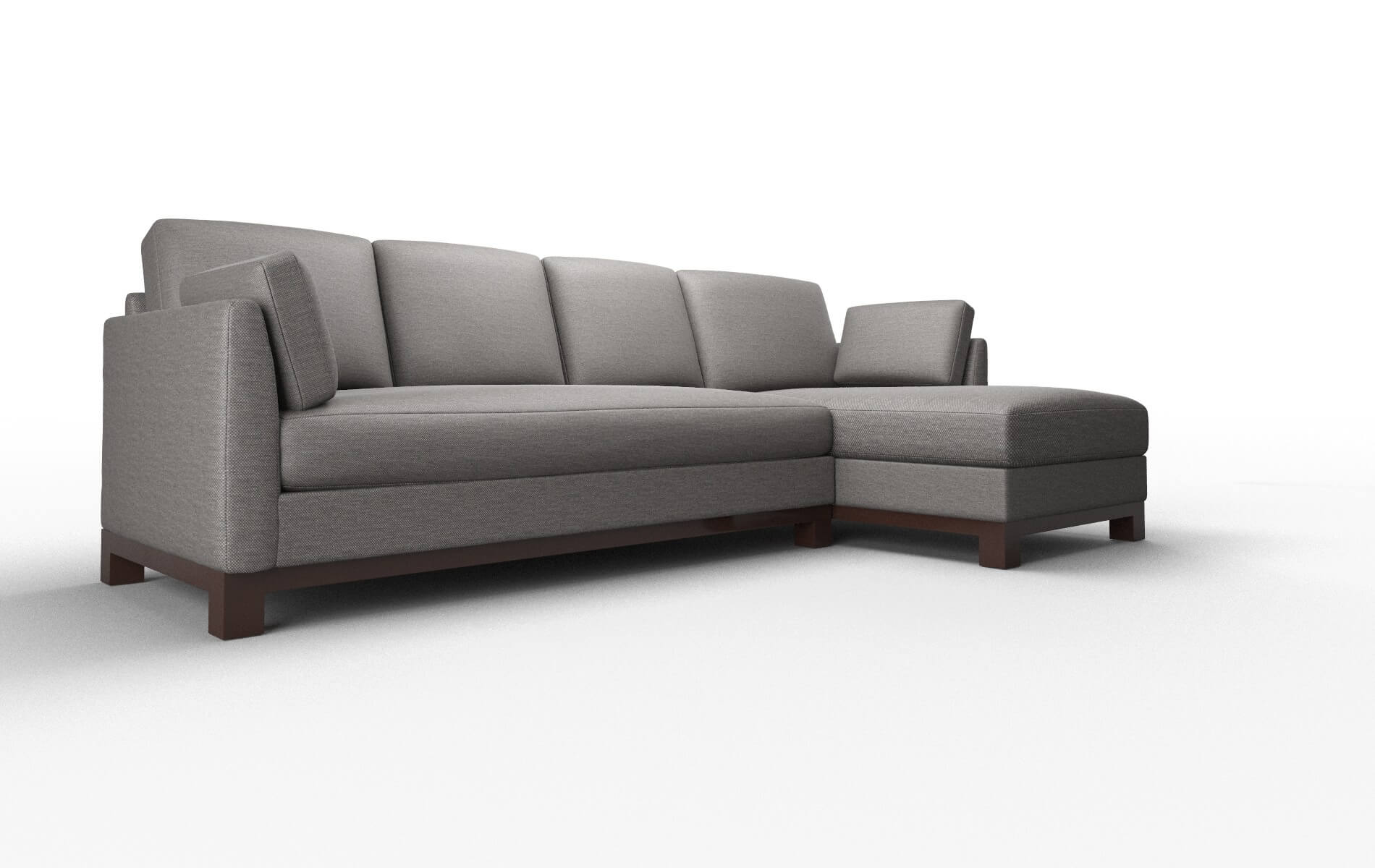 Dover Oscar Charcoal Panel espresso legs 2