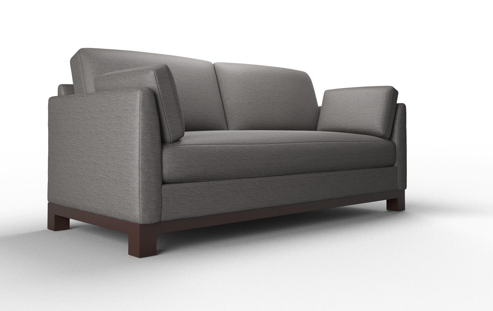 Dover Oscar Charcoal Sofa espresso legs 2