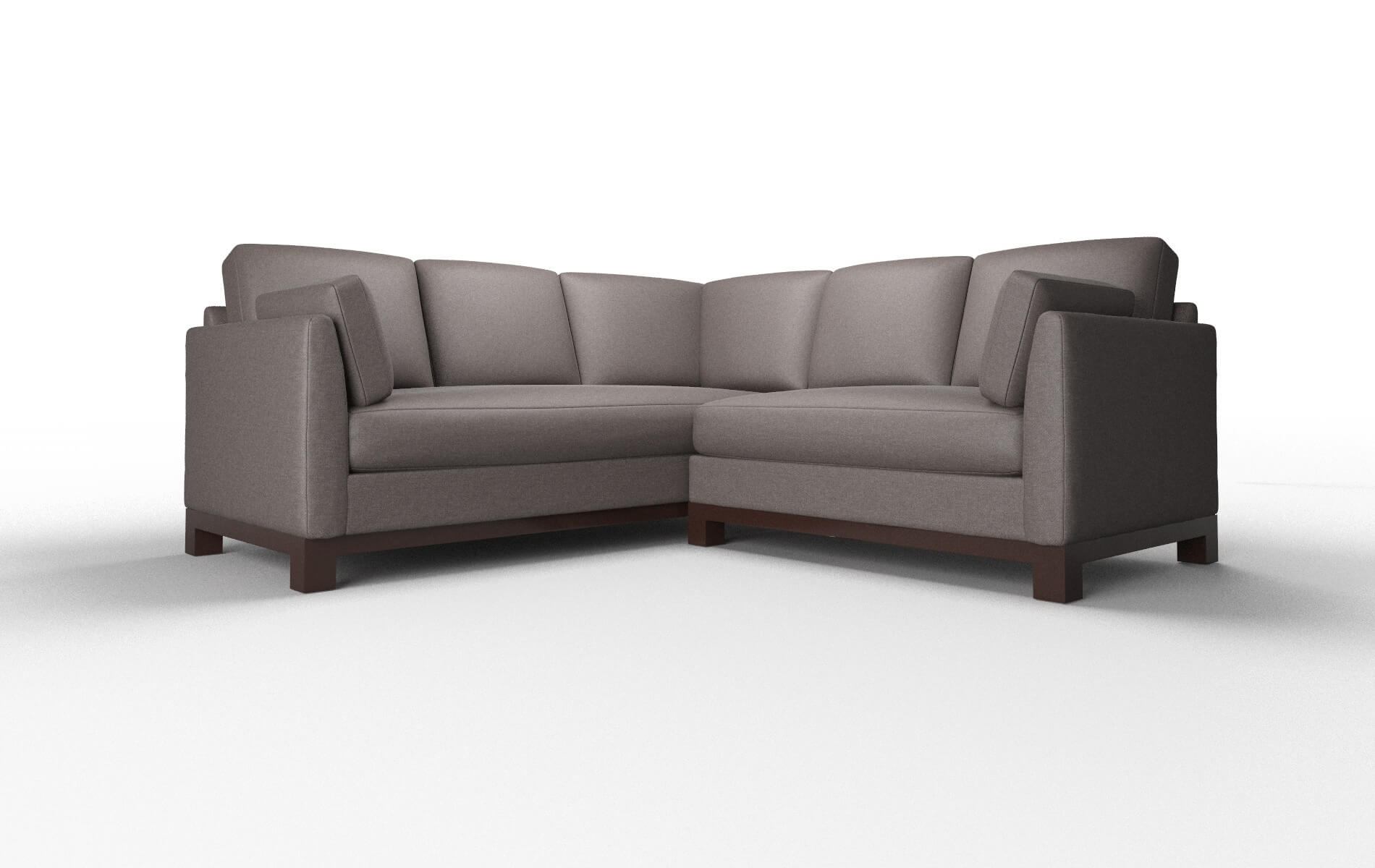 Dover Oscar Chocolate Sectional espresso legs 1
