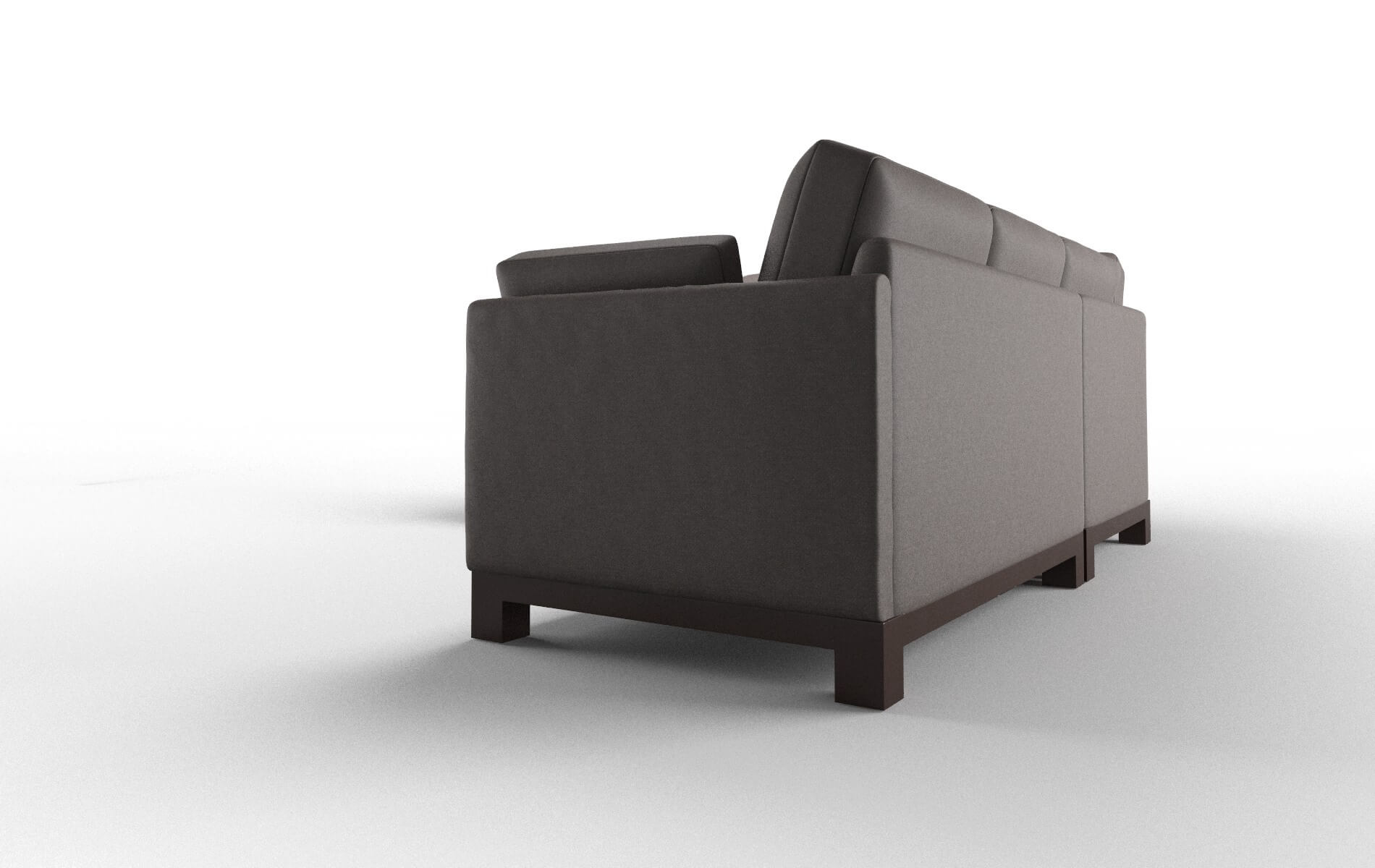 Dover Oscar Chocolate Sectional espresso legs 4