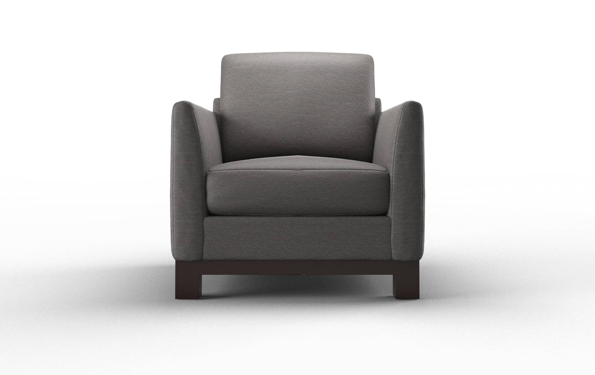 Dover Oscar Grey Chair espresso legs 1