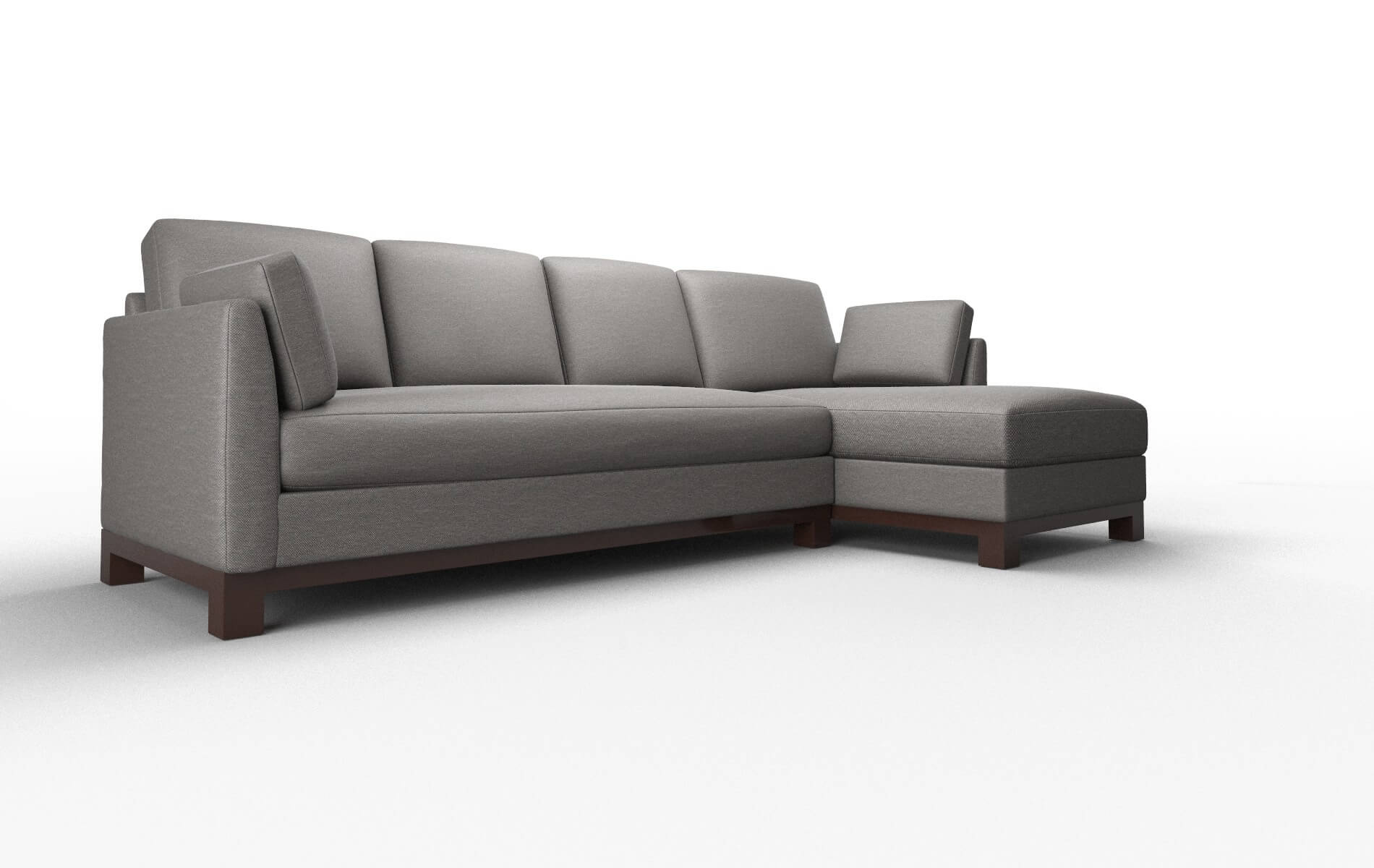 Dover Oscar Grey Panel espresso legs 2