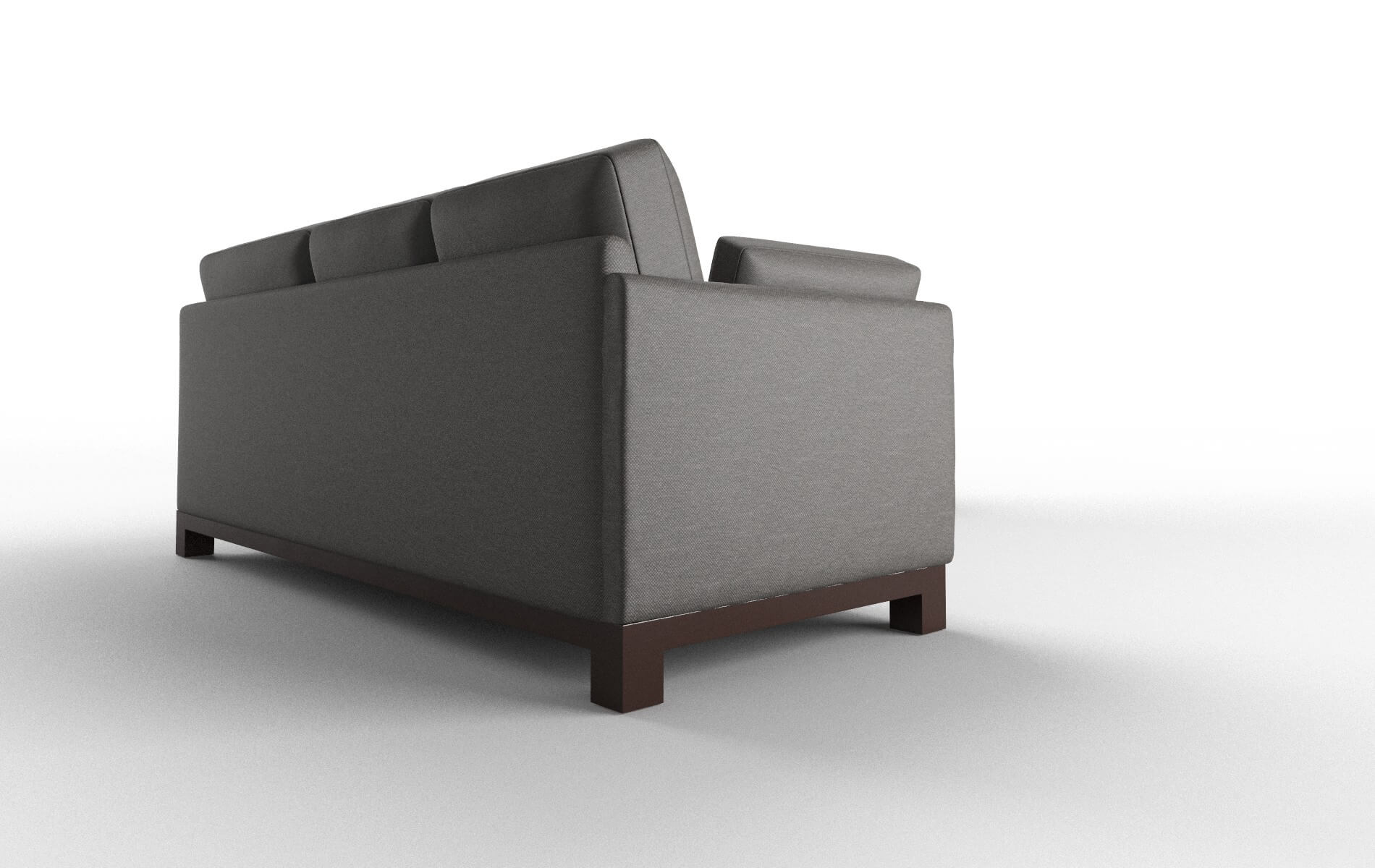 Dover Oscar Grey Sectional espresso legs 3