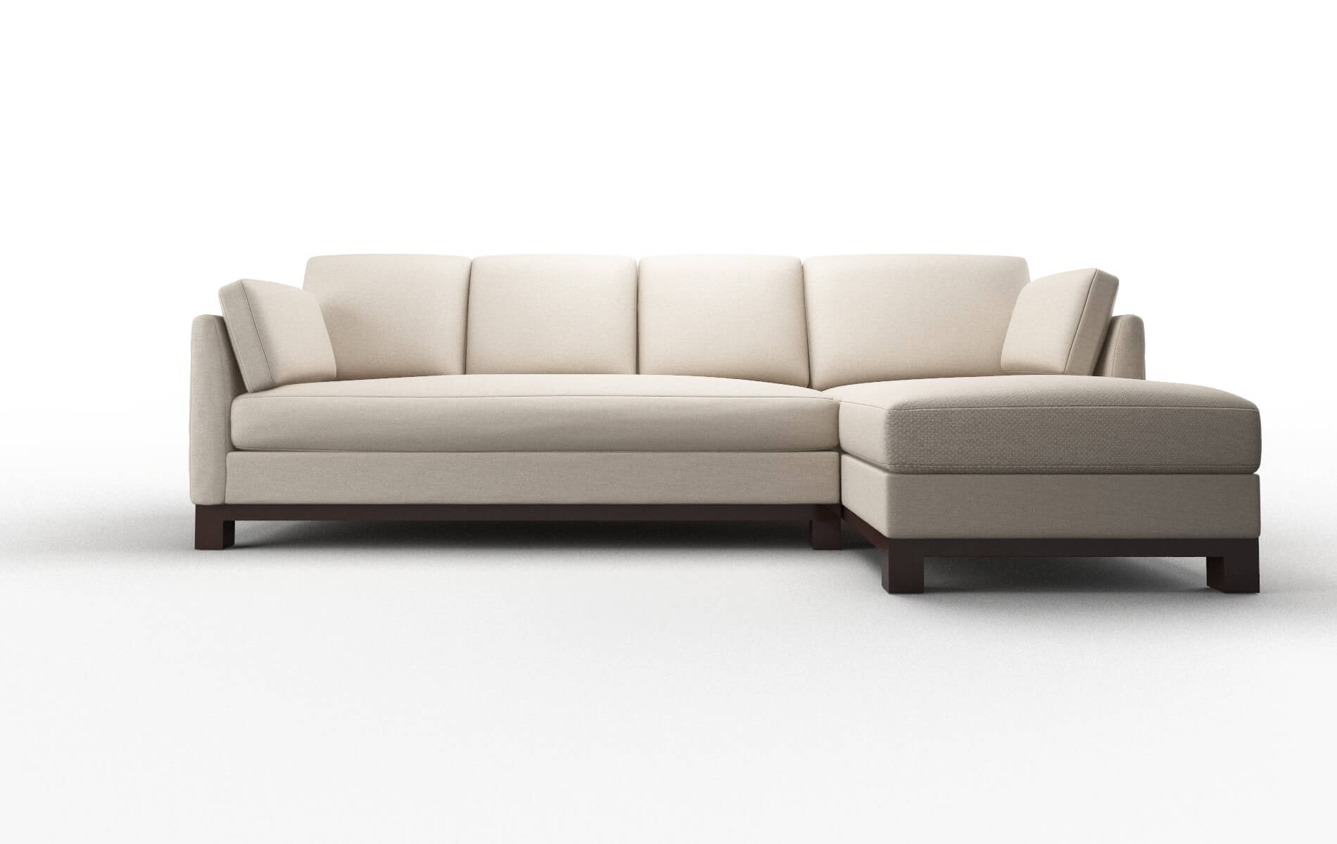 Dover Oscar Linen Panel espresso legs 1