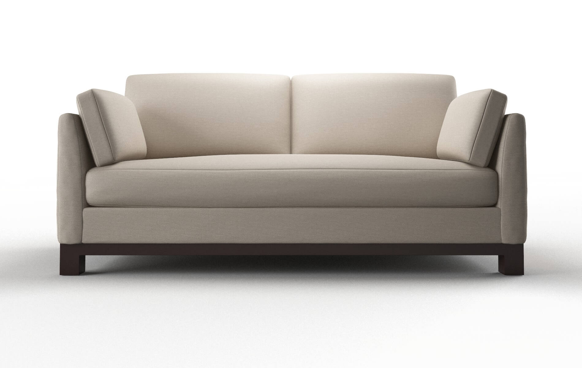 Dover Oscar Linen Sofa espresso legs 1