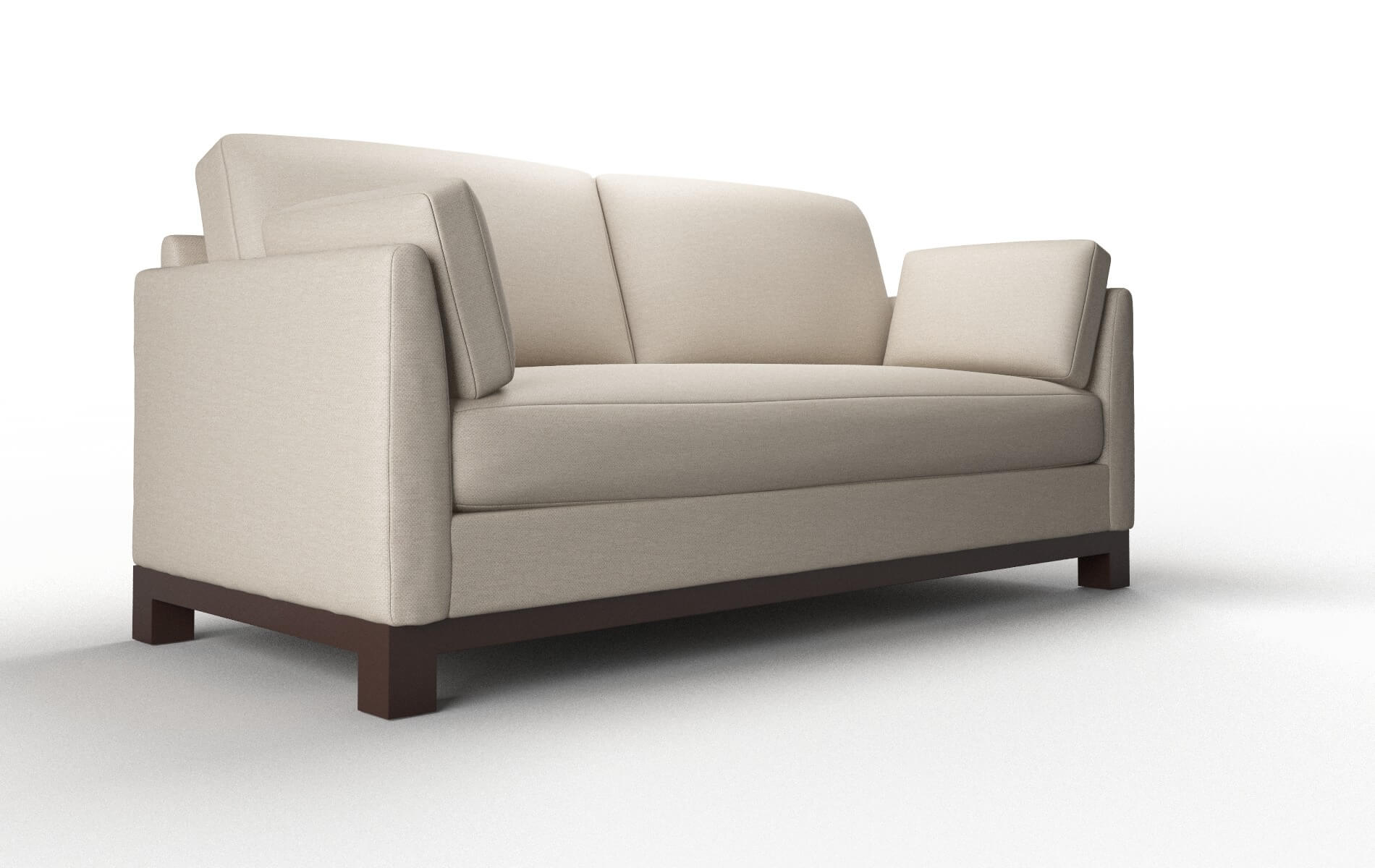 Dover Oscar Linen Sofa espresso legs 2