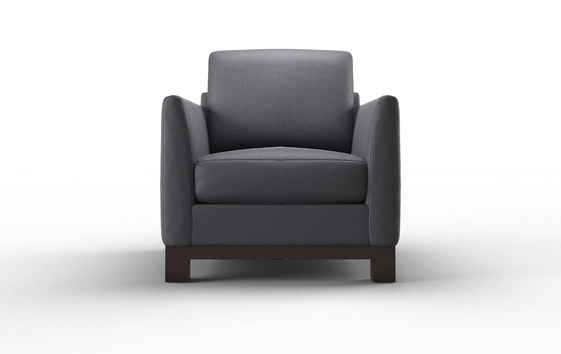 Dover Parker Charcoal Chair espresso legs 1