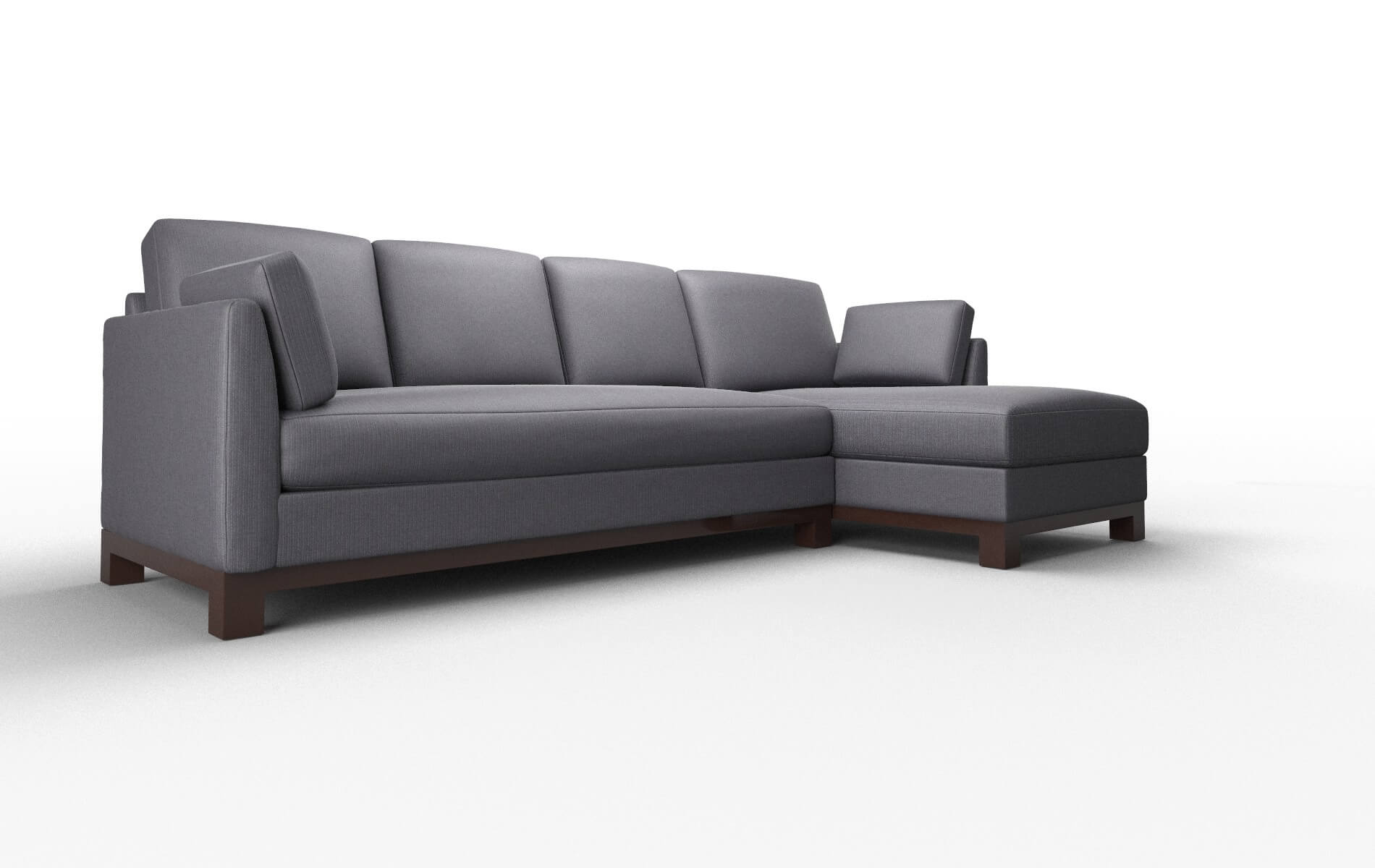 Dover Parker Charcoal Panel espresso legs 2