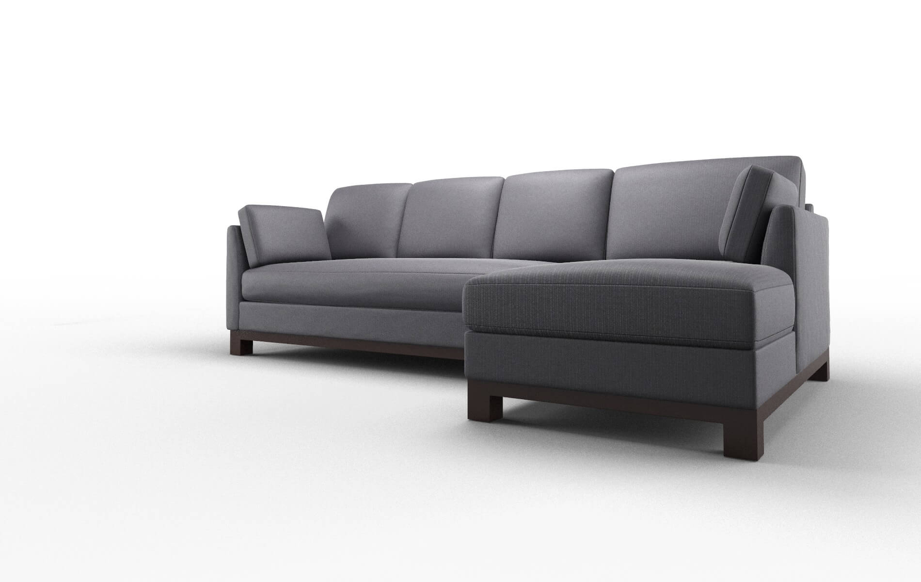 Dover Parker Charcoal Panel espresso legs 4