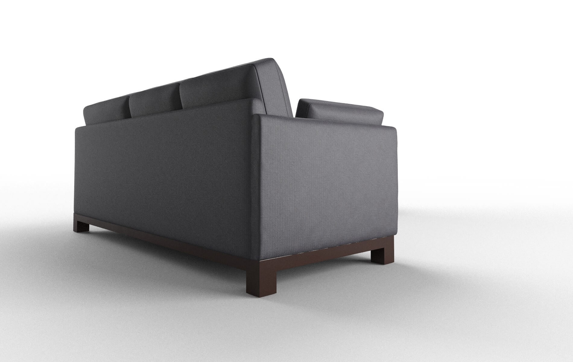 Dover Parker Charcoal Sectional espresso legs 3