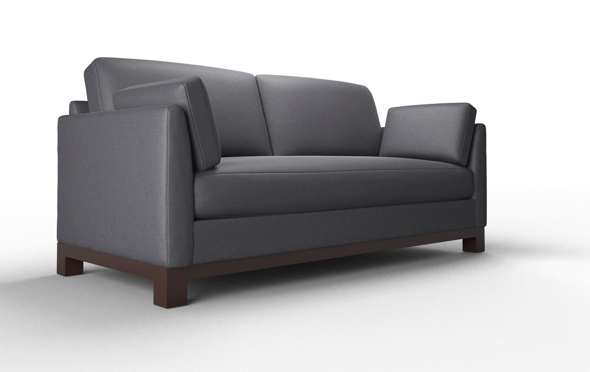 Dover Parker Charcoal Sofa espresso legs 2