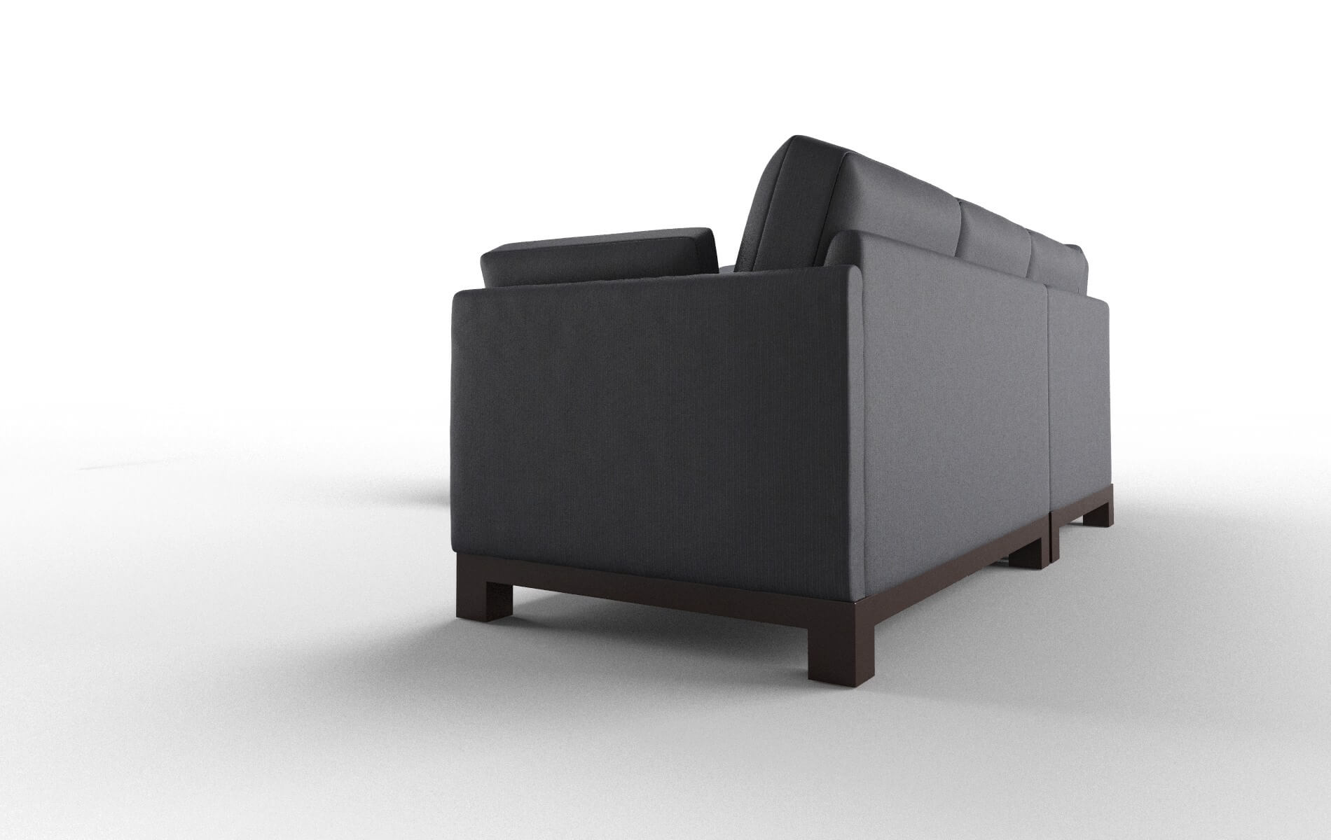 Dover Parker Midnight Sectional espresso legs 4