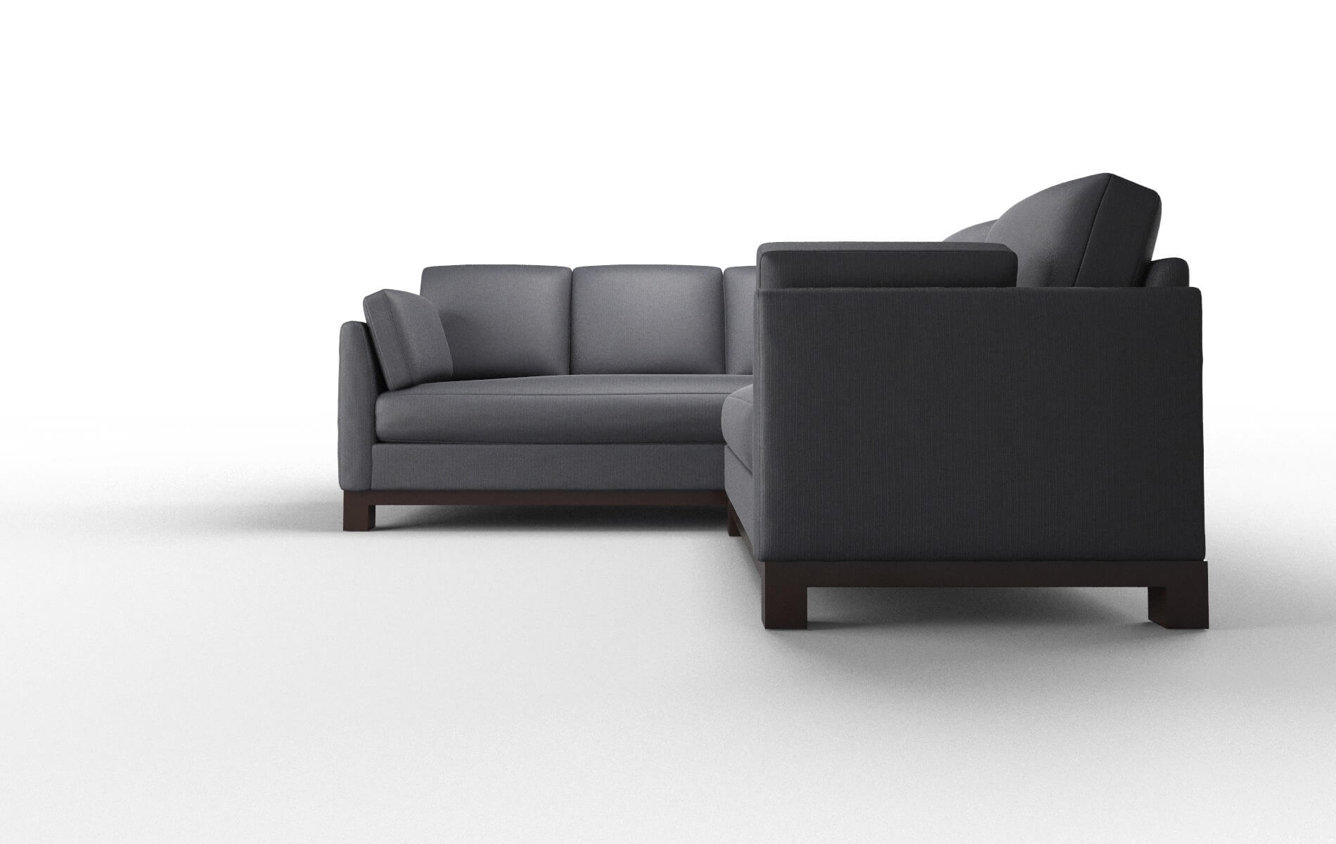 Dover Parker Midnight Sectional espresso legs 5
