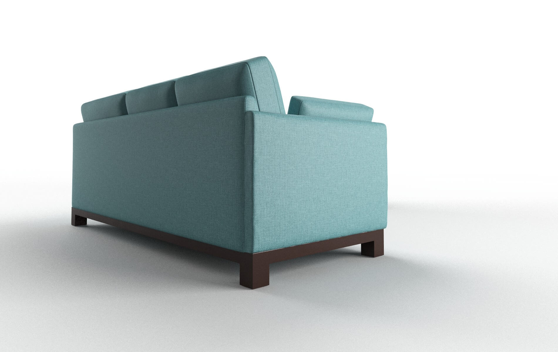 Dover Parker Turquoise Sectional espresso legs 3