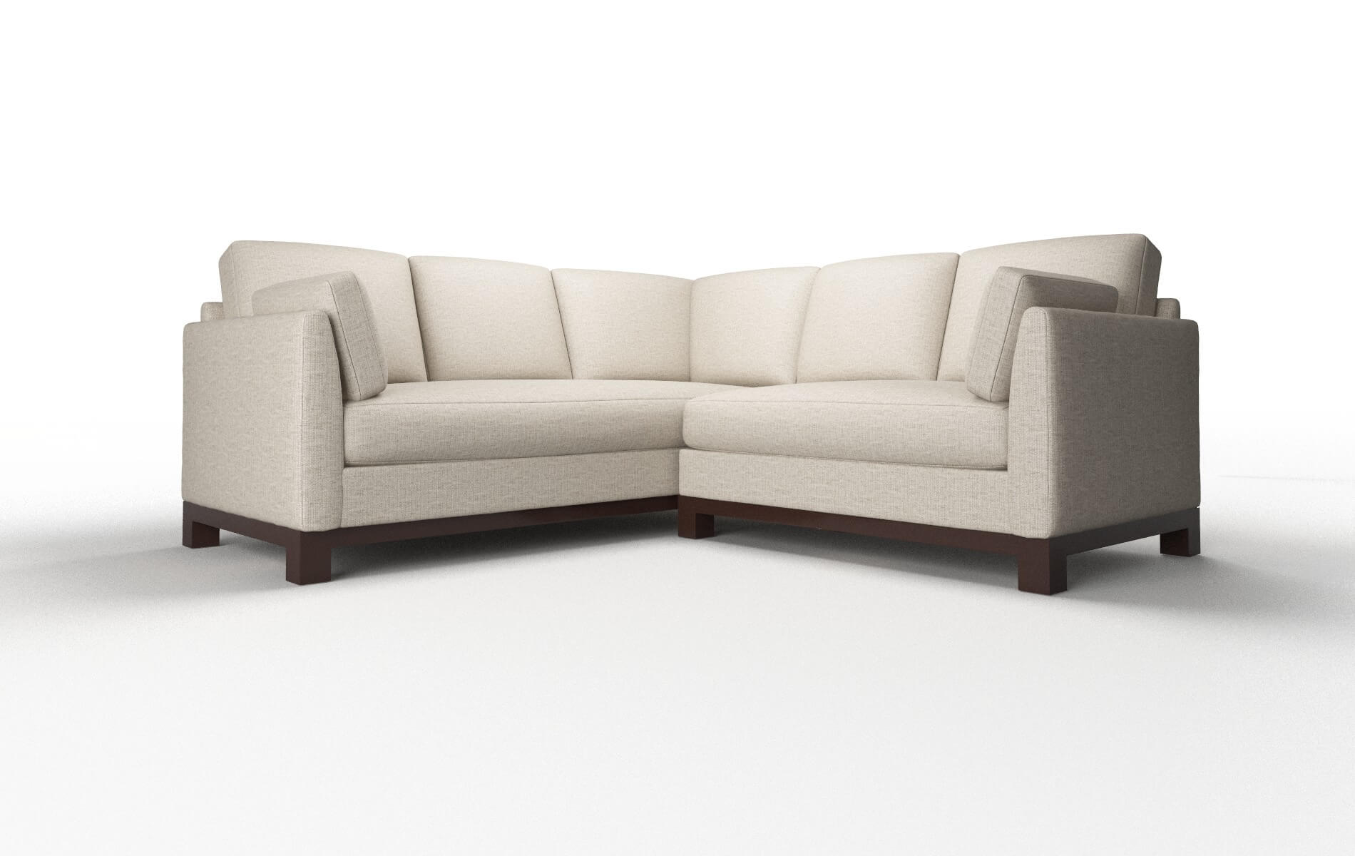 Dover Parker Wheat Sectional espresso legs 1