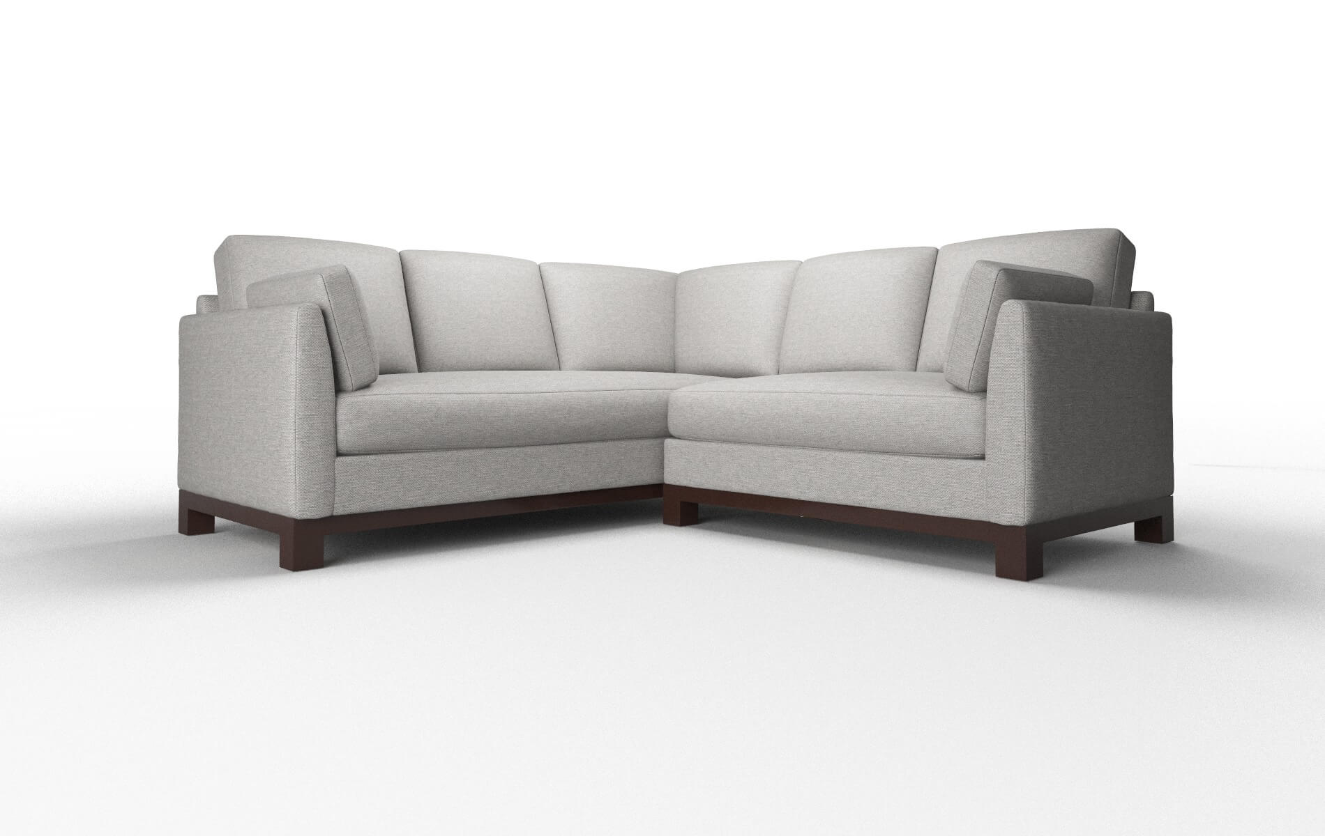 Dover Phoenix Smoke Sectional espresso legs 1
