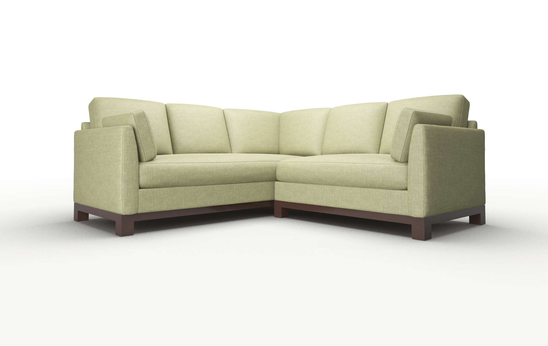 Dover Portland Basil Sectional espresso legs 1