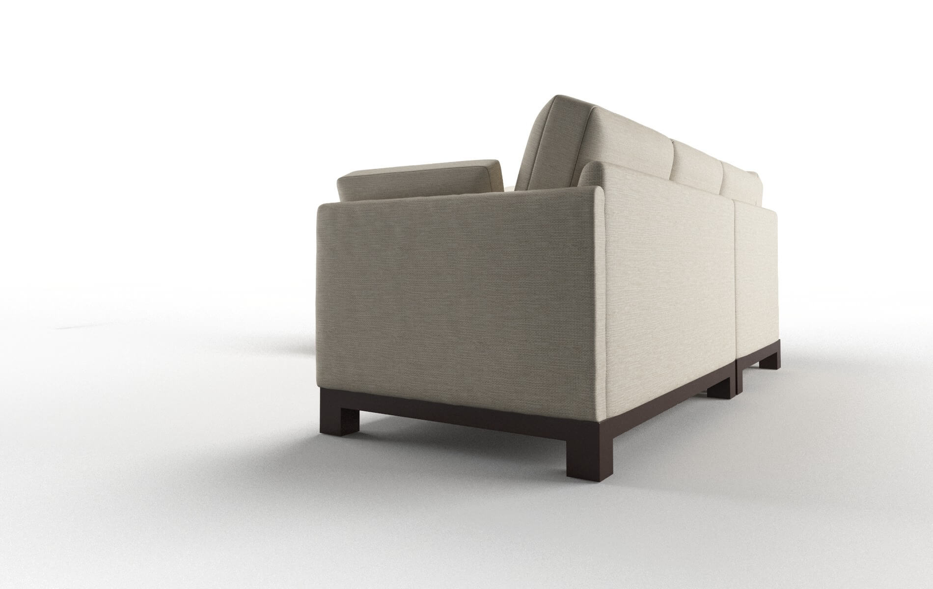 Dover Prime Dusk Sectional espresso legs 4