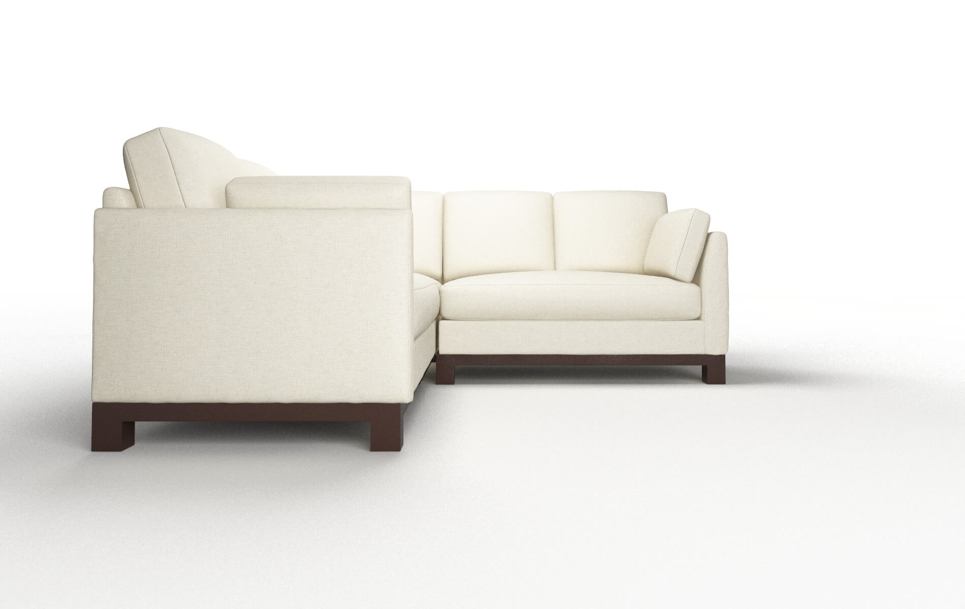 Dover Redondo Oyster Sectional espresso legs 2