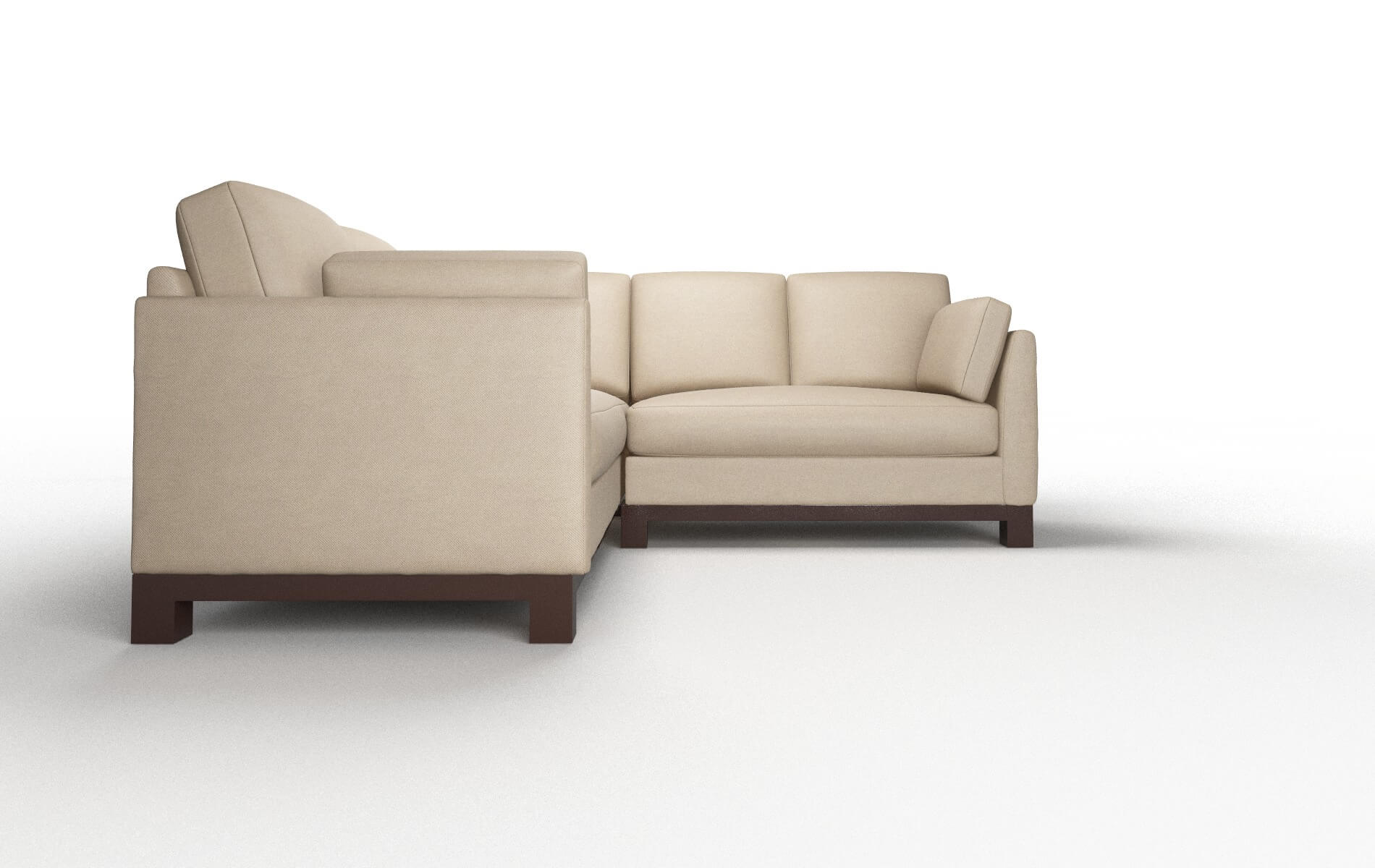 Dover Rocket Cappuccino Sectional espresso legs 2