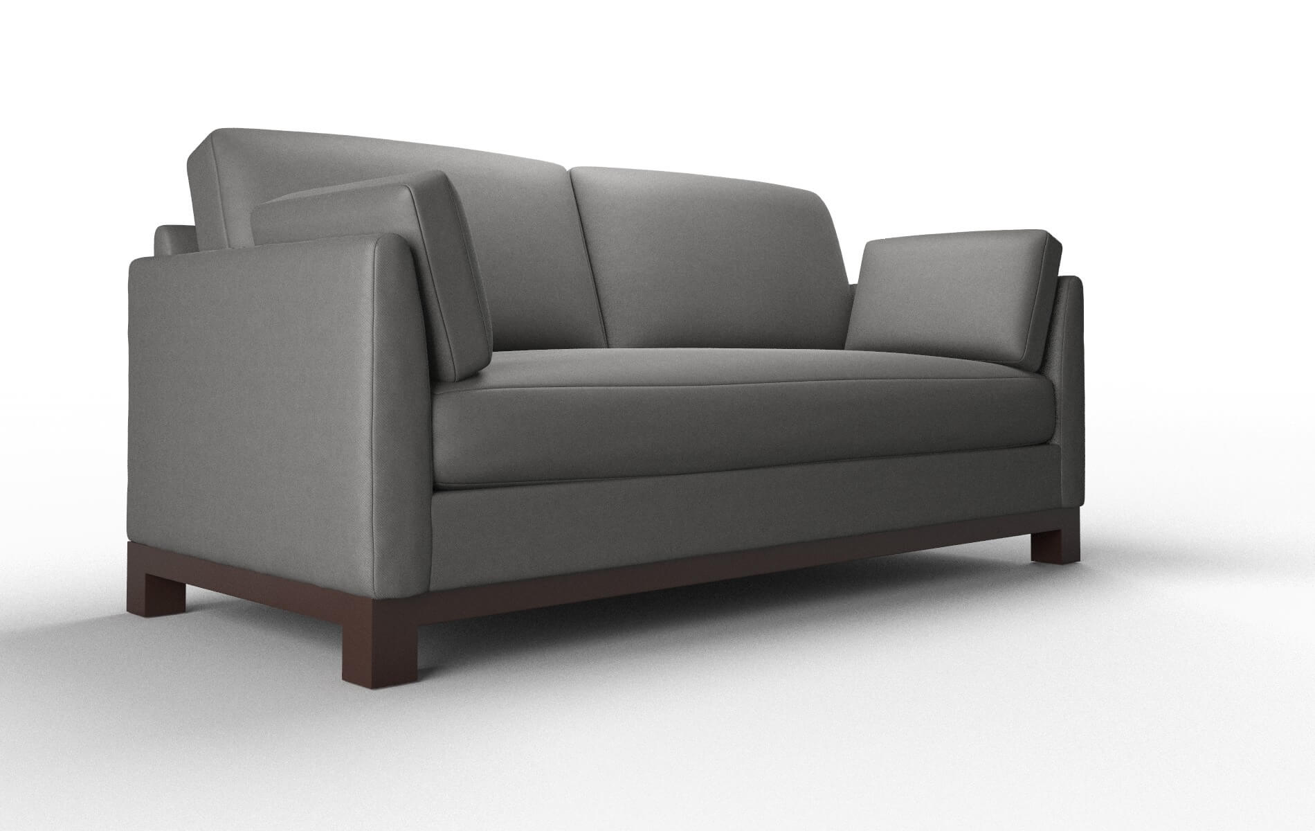 Dover Rocket Charcoal Sofa espresso legs 2