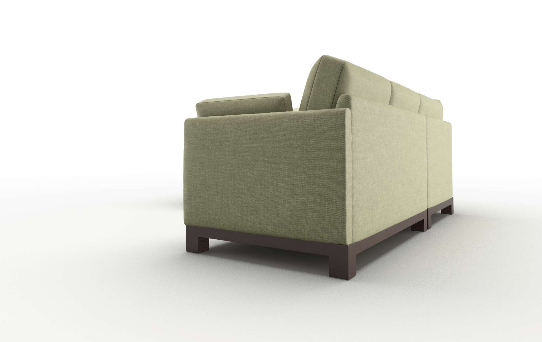 Dover Rocket Evergreen Sectional espresso legs 4