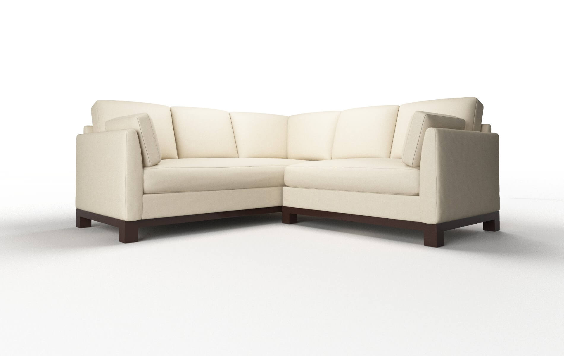 Dover Rocket Sand Sectional espresso legs 1