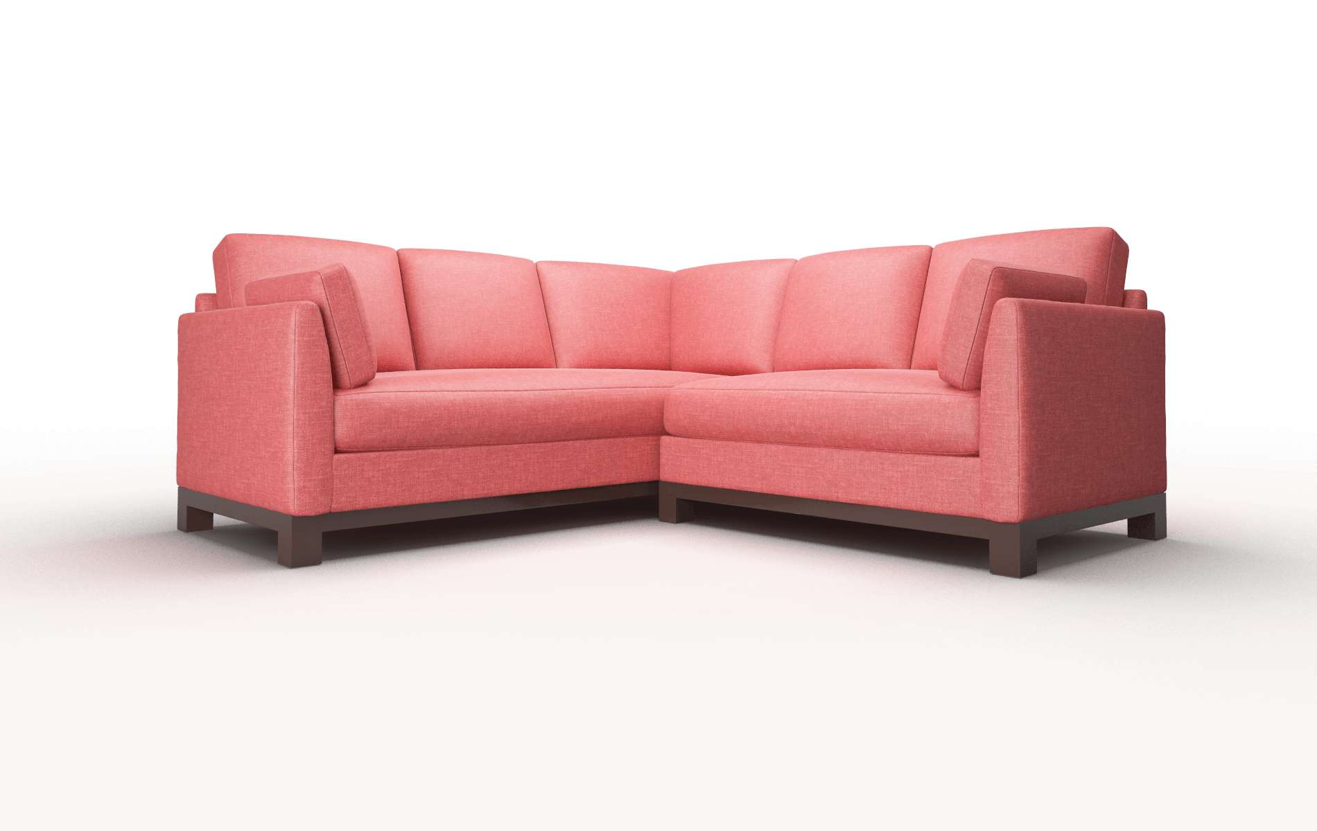 Dover Royale Berry Sectional espresso legs 1