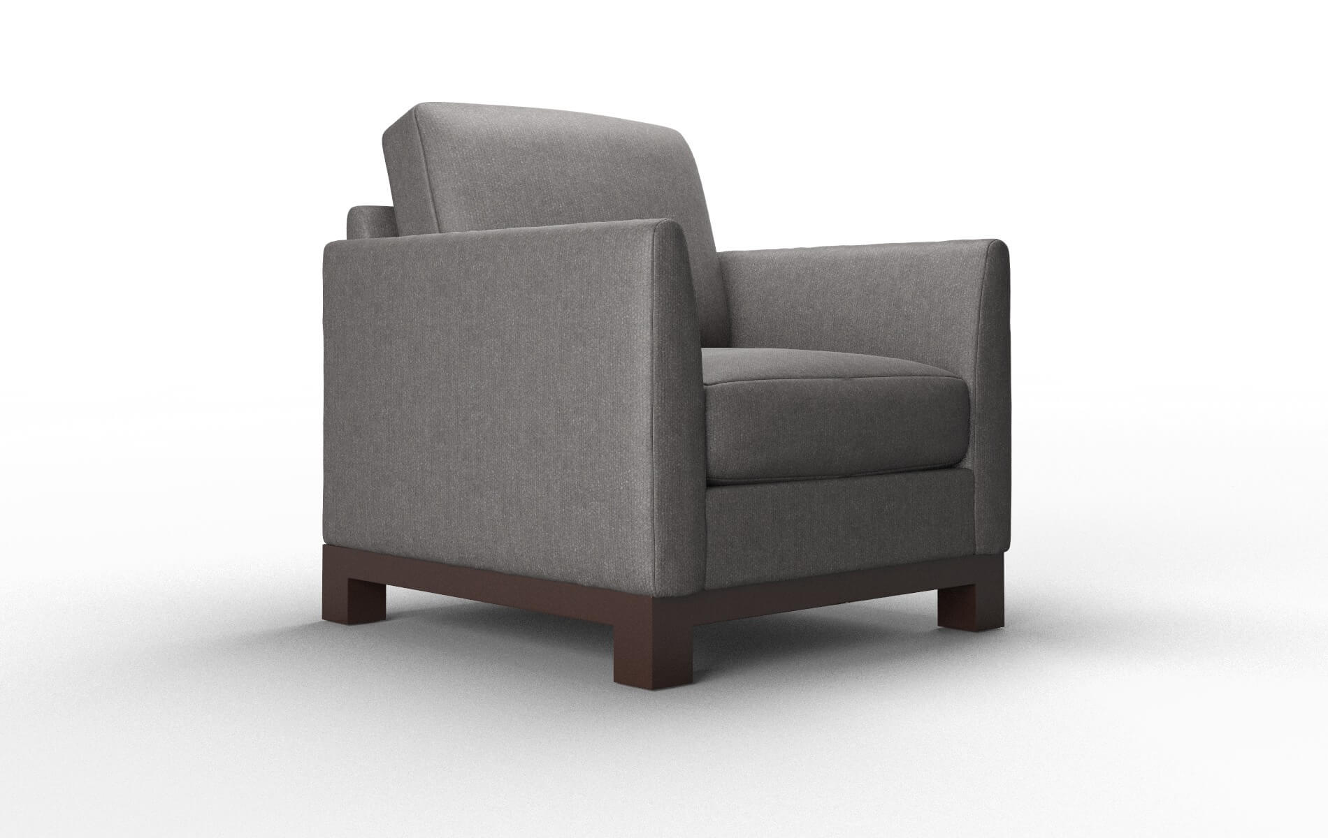 Dover Sasha Grey Chair espresso legs 2