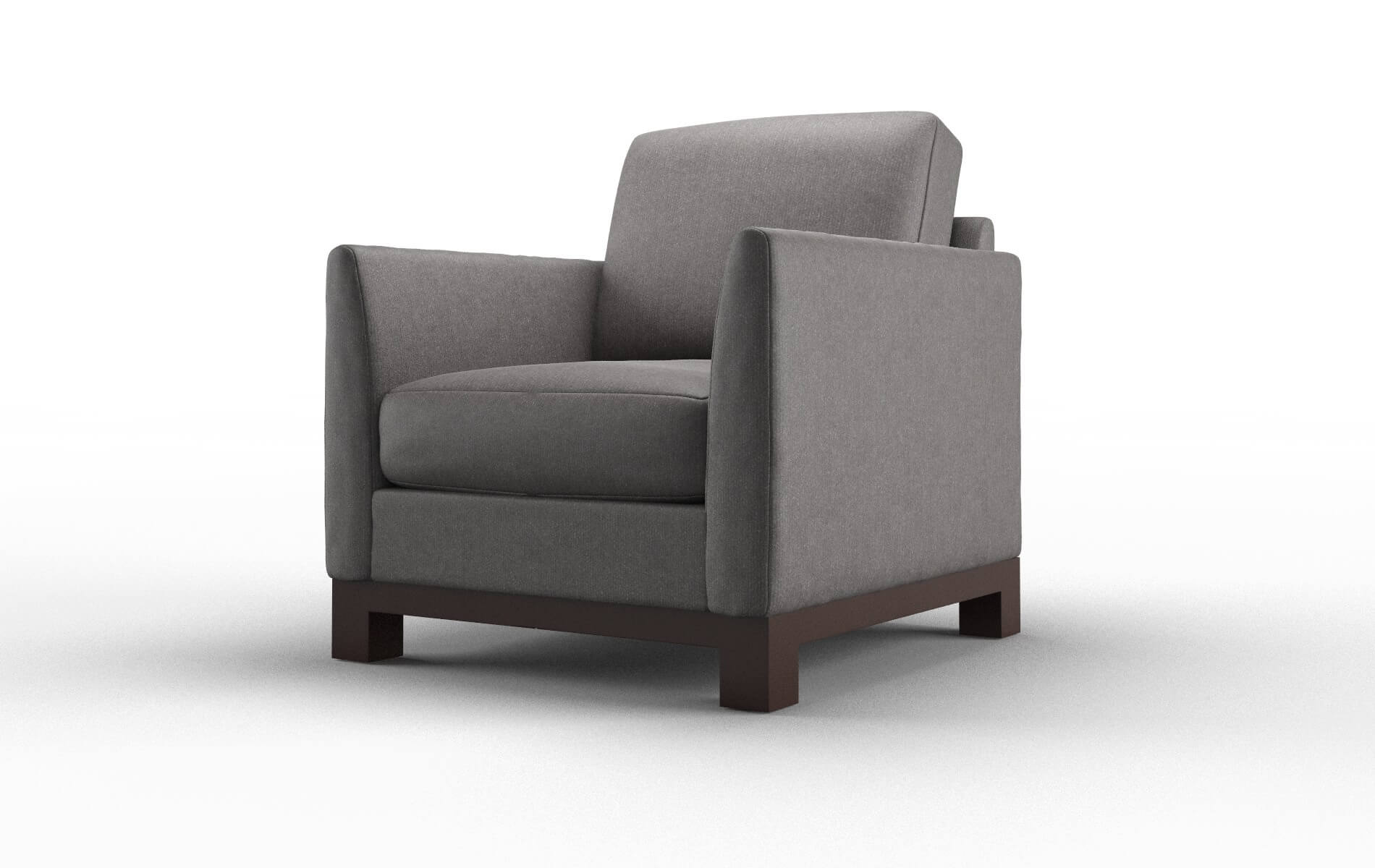 Dover Sasha Grey Chair espresso legs 4