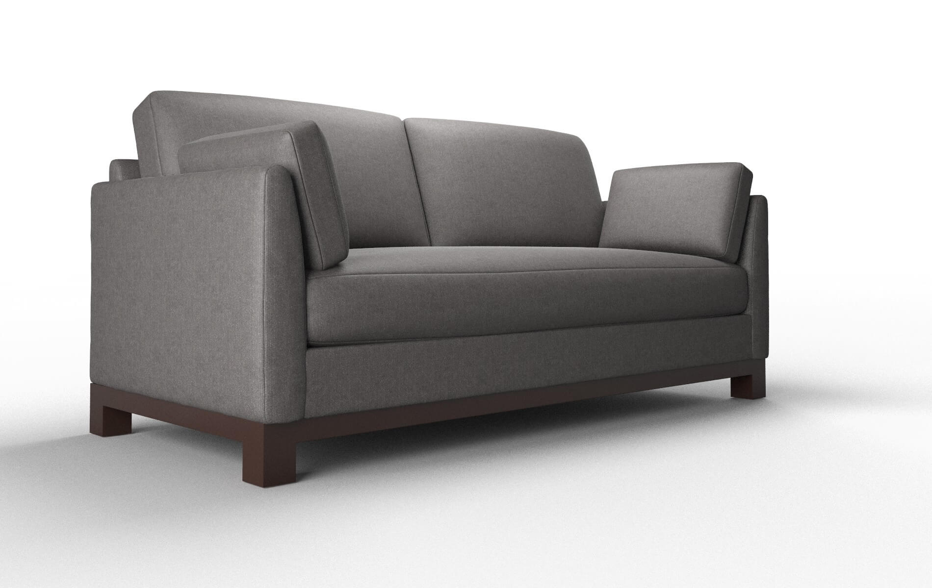 Dover Sasha Grey Sofa espresso legs 2