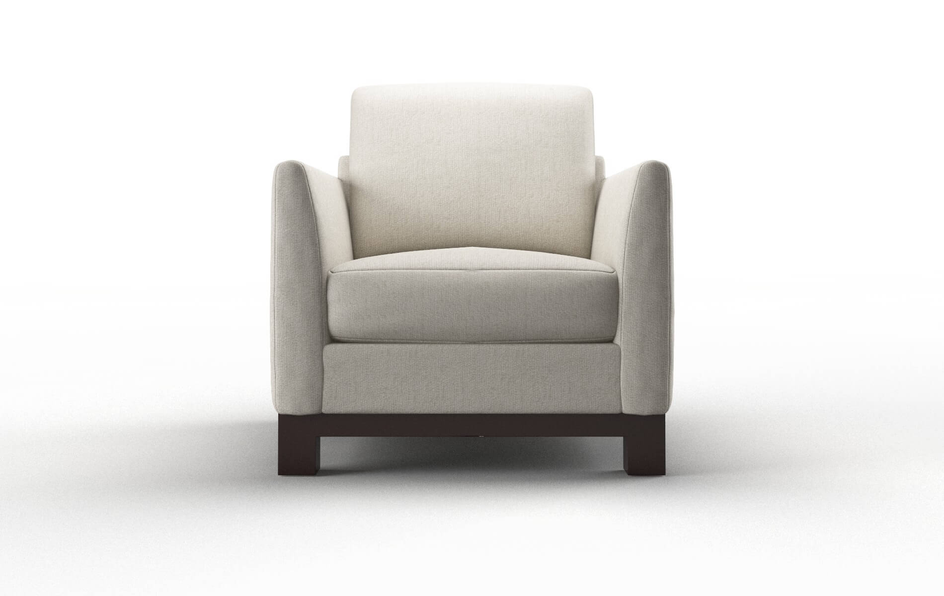 Dover Sasha Linen Chair espresso legs 1