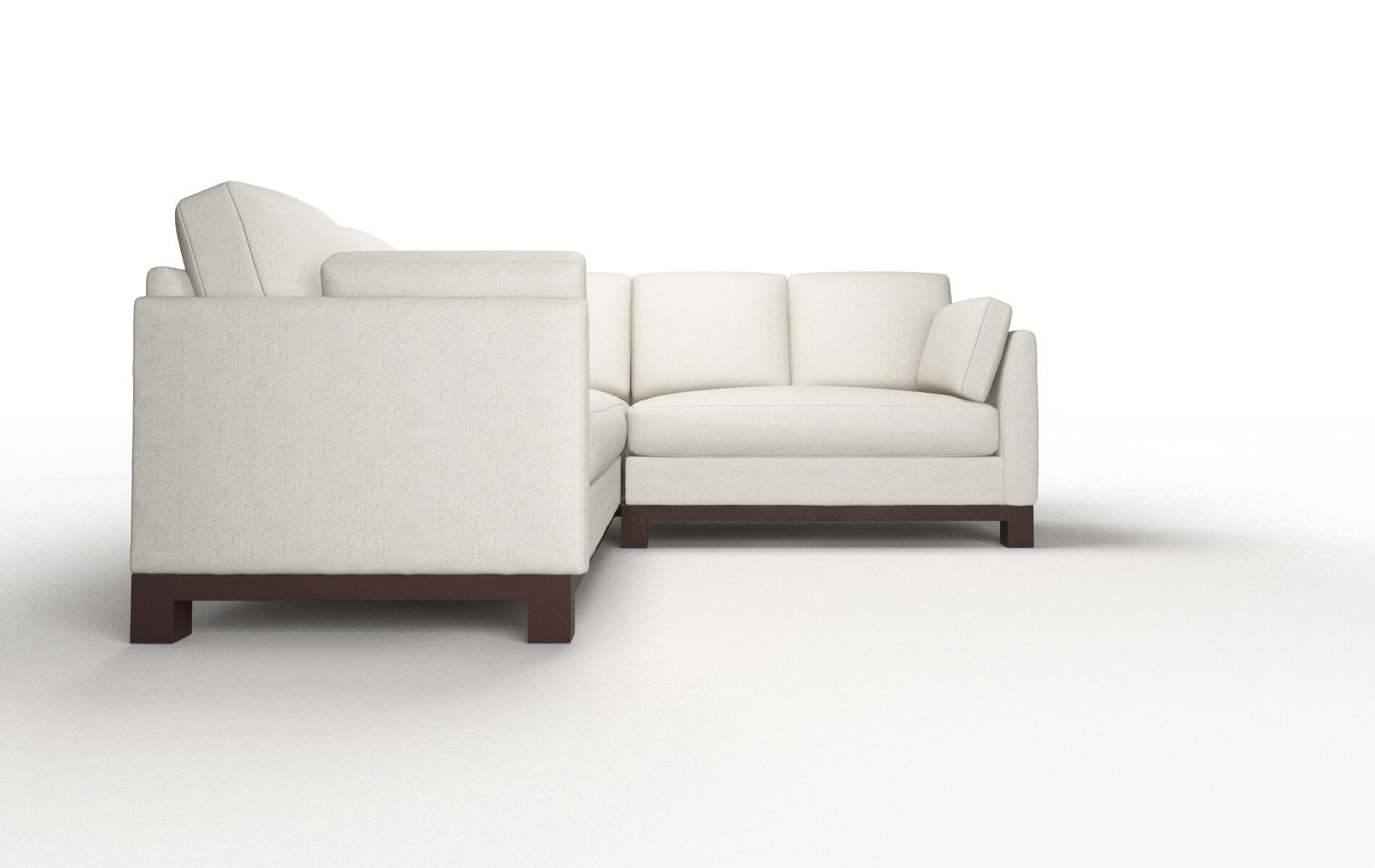 Dover Sasha Linen Sectional espresso legs 2