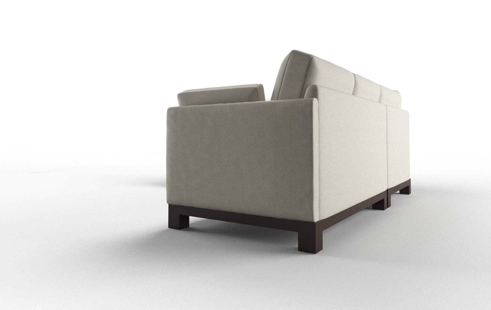 Dover Sasha Linen Sectional espresso legs 4