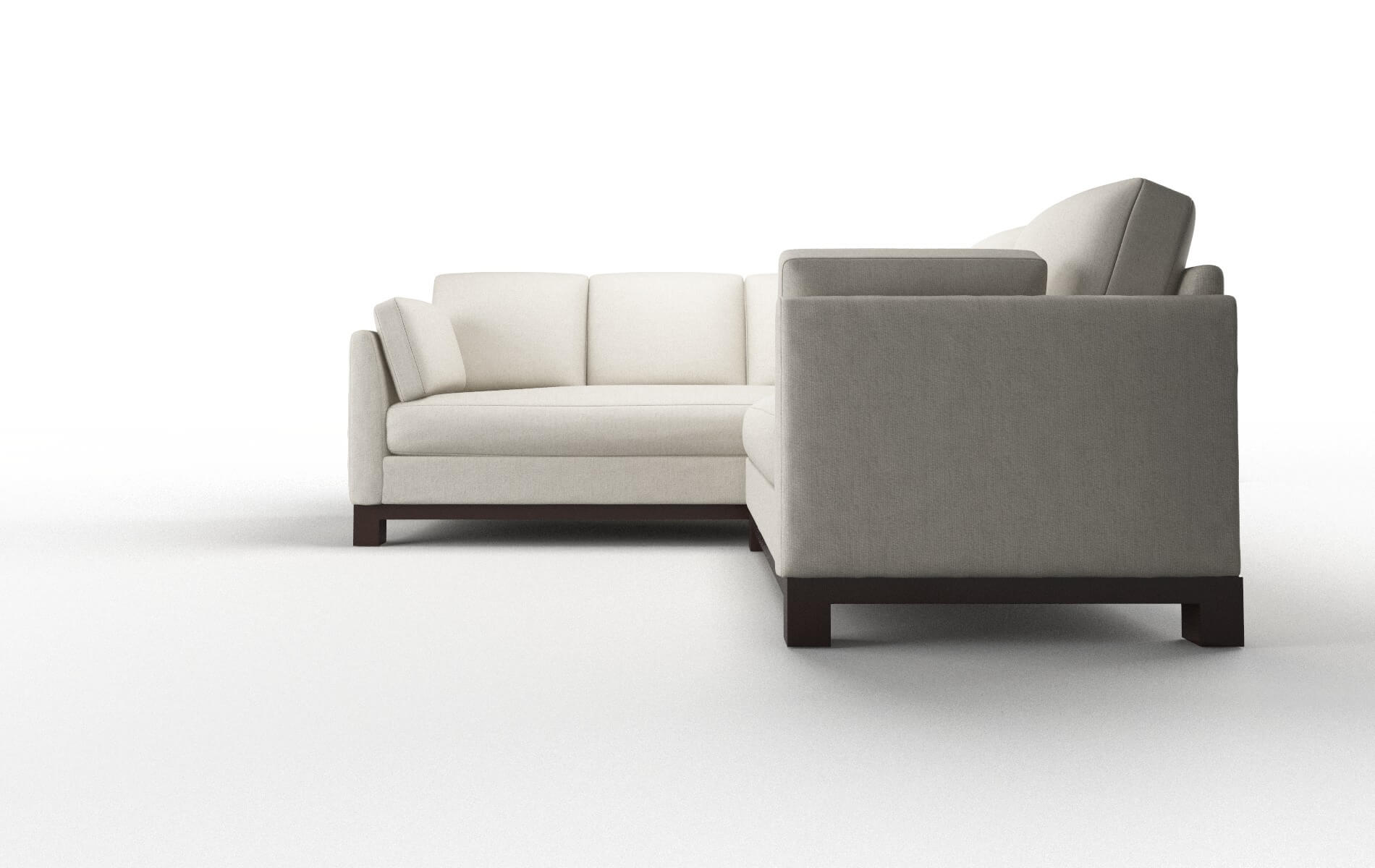 Dover Sasha Linen Sectional espresso legs 5