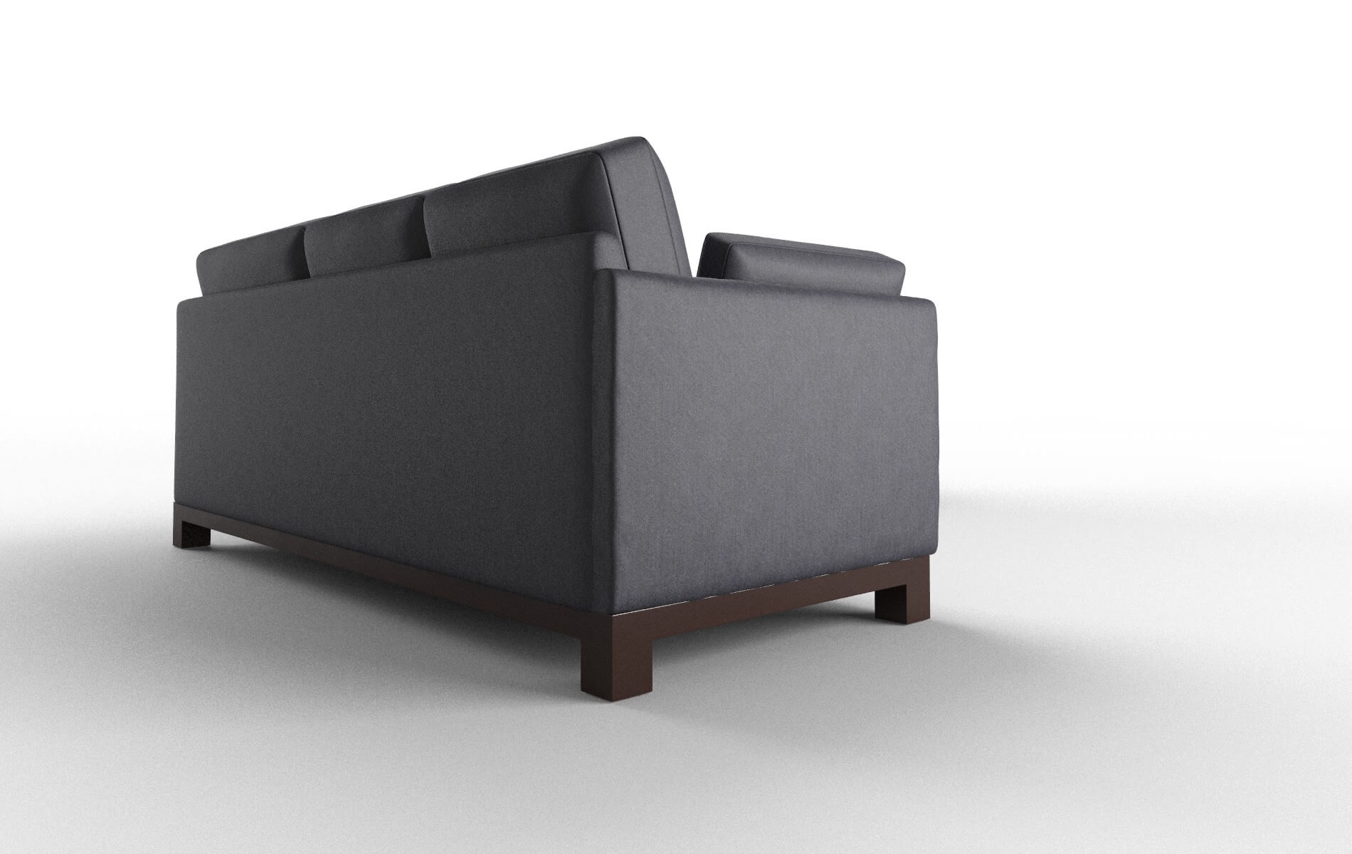 Dover Sasha Navy Sectional espresso legs 3