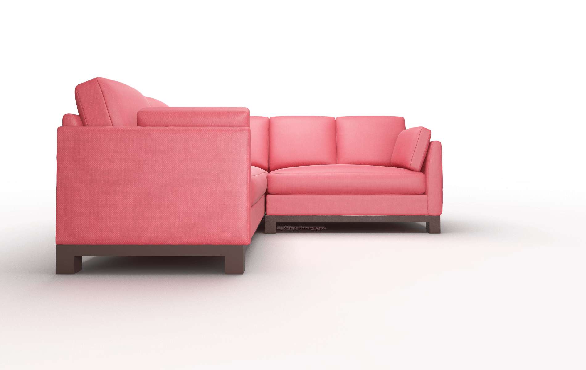 Dover Sorrento Berry Sectional espresso legs 2