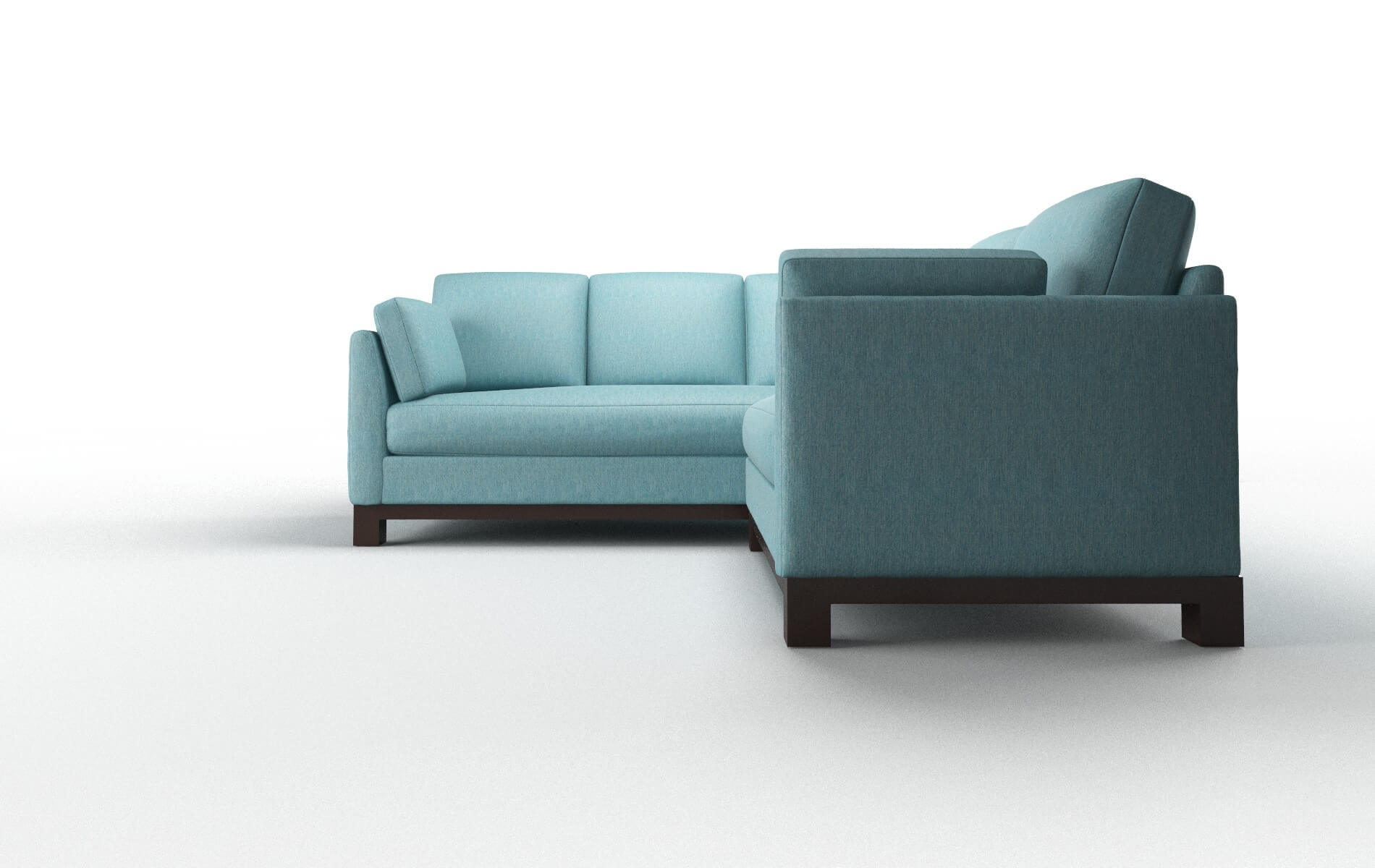 Dover Sorrento Denim Sectional espresso legs 5