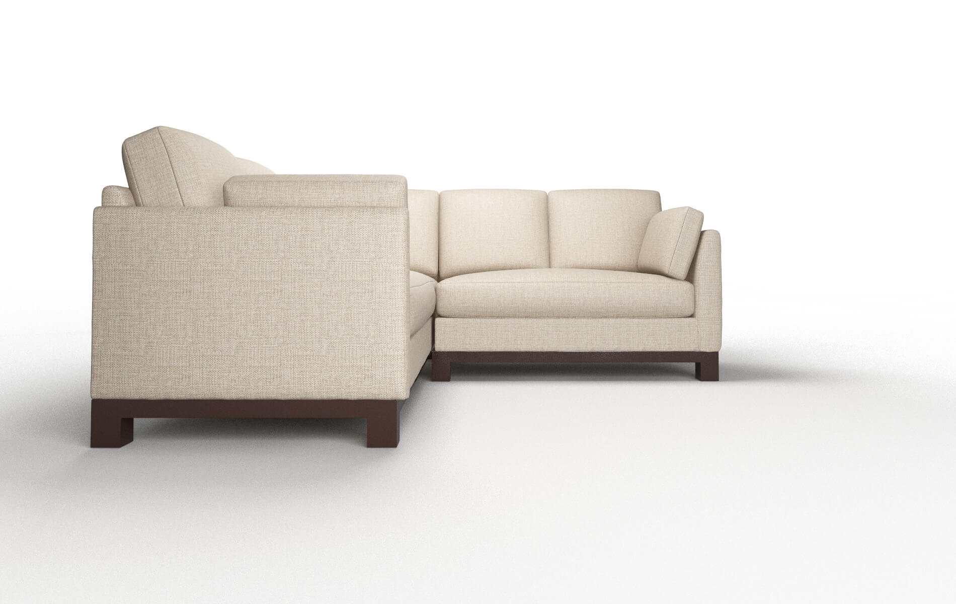 Dover Sosoftness 74 Sectional espresso legs 2