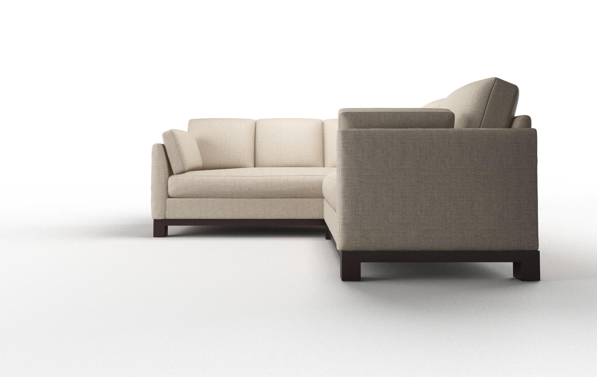 Dover Sosoftness 74 Sectional espresso legs 5