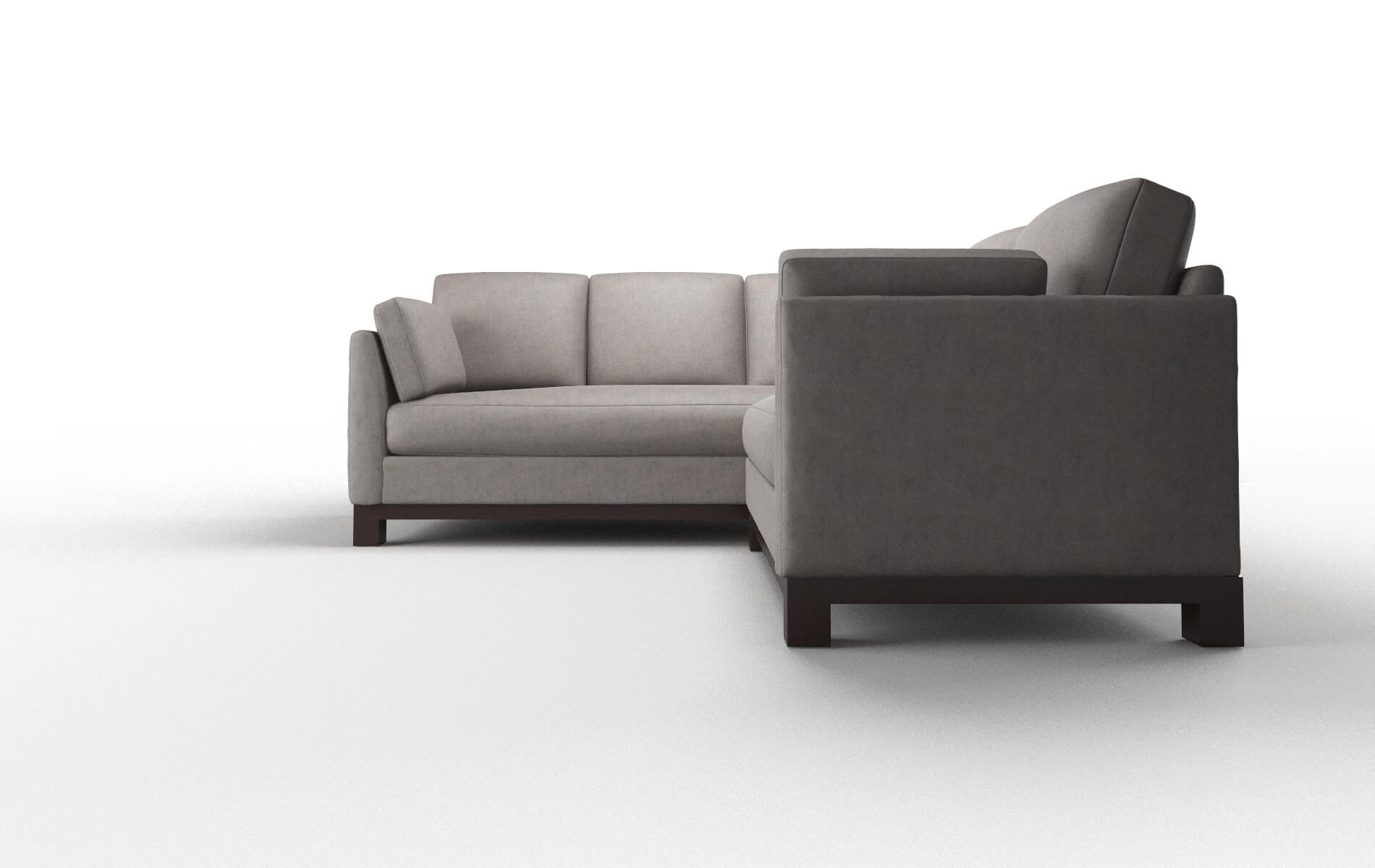Dover Suave Slate Sectional espresso legs 5